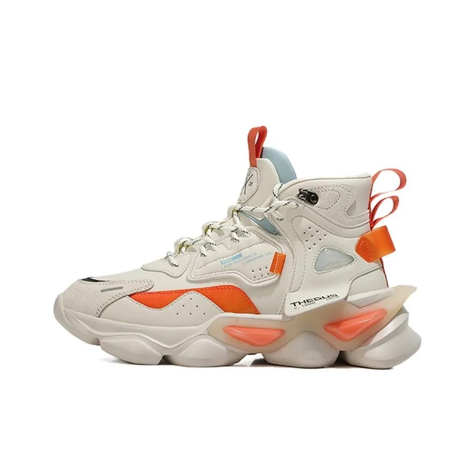 VIDORY ANGEL Амортизация Увеличение Высоты Снижение Сопротивления Высокий Топ Повседневный Мужской Бежевый Оранжевый