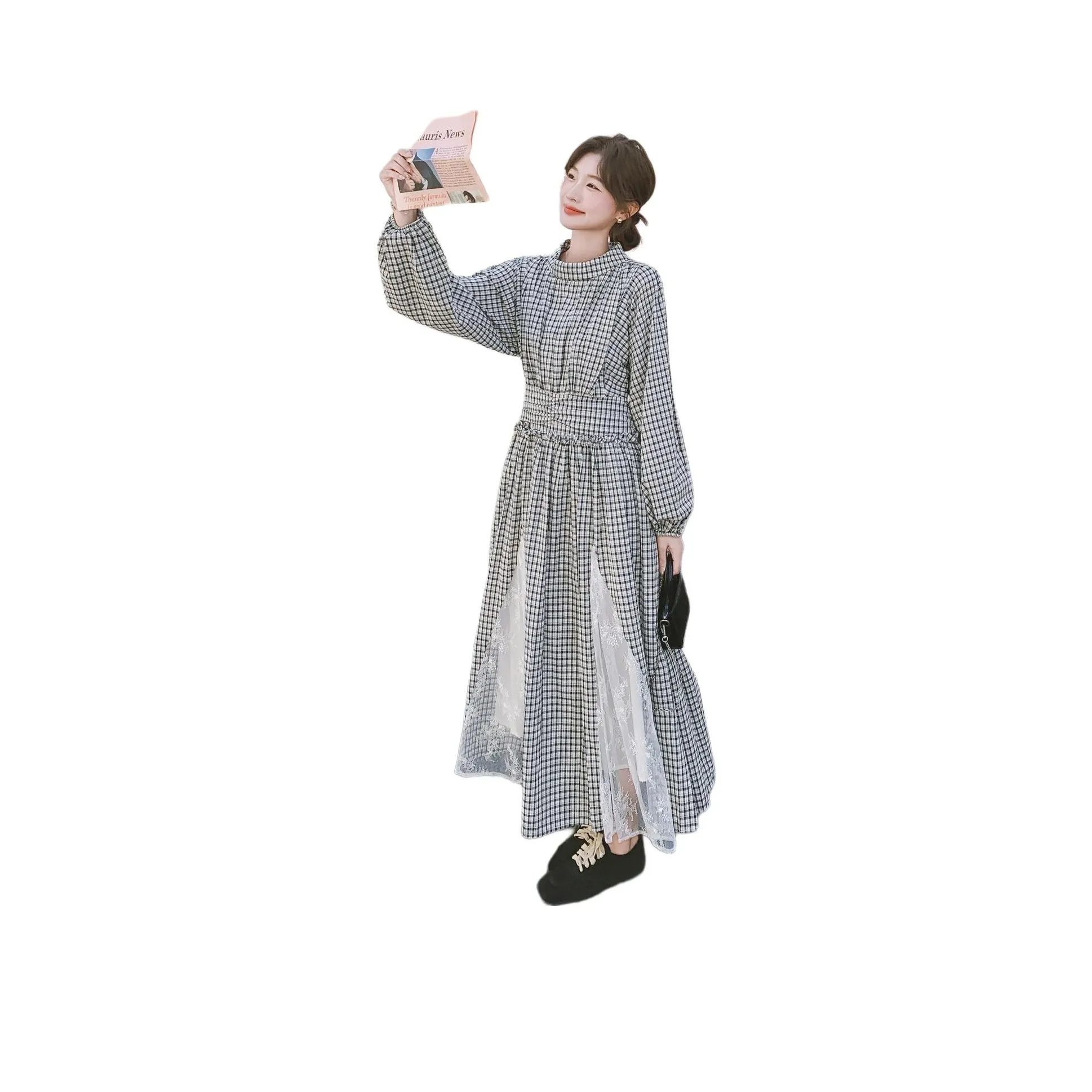 MEXICAN Длинное платье с длинными рукавами женское