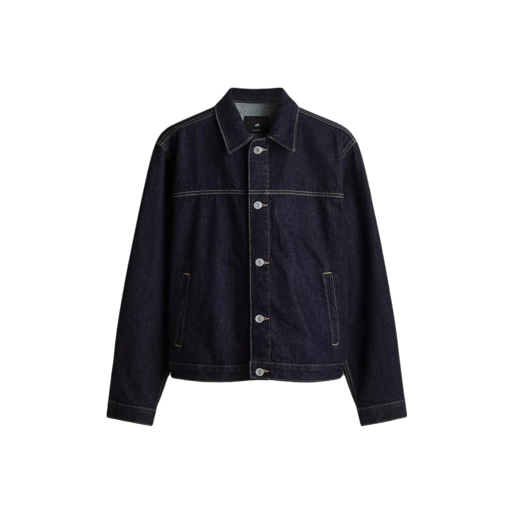 H M Темно-синий Мужские Джинсовые Куртки