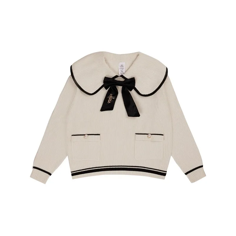 Disney x Disney Store White Gold Party Collection Мари Кошка Трикотажная ткань Свитер Мерч по IP