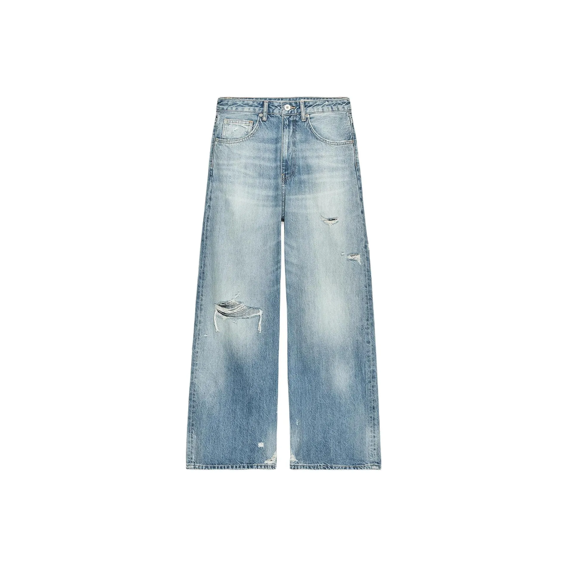 ZARA Trf Светло-Синие Женские Джинсы