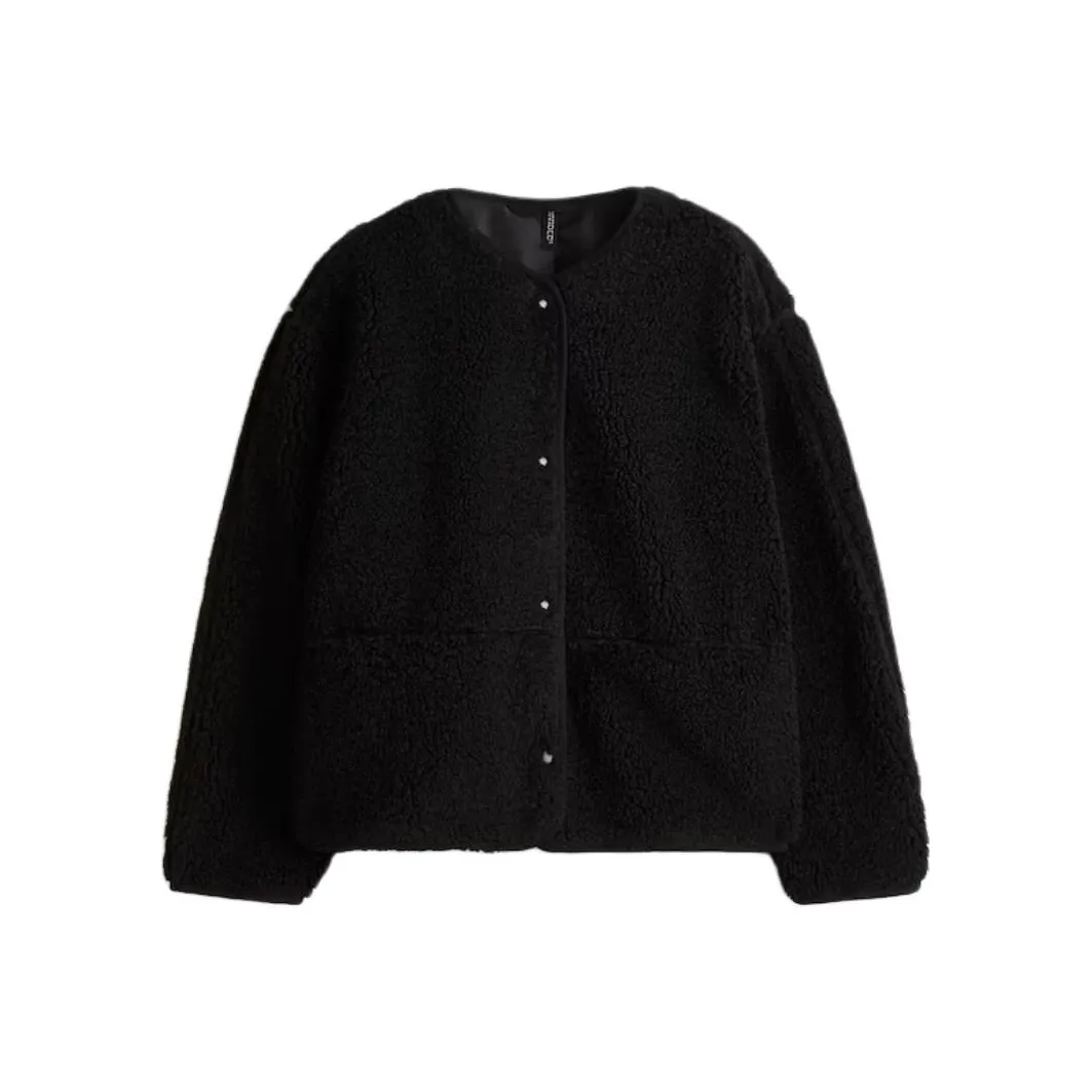 H M Черные Женские Бархатные Куртки