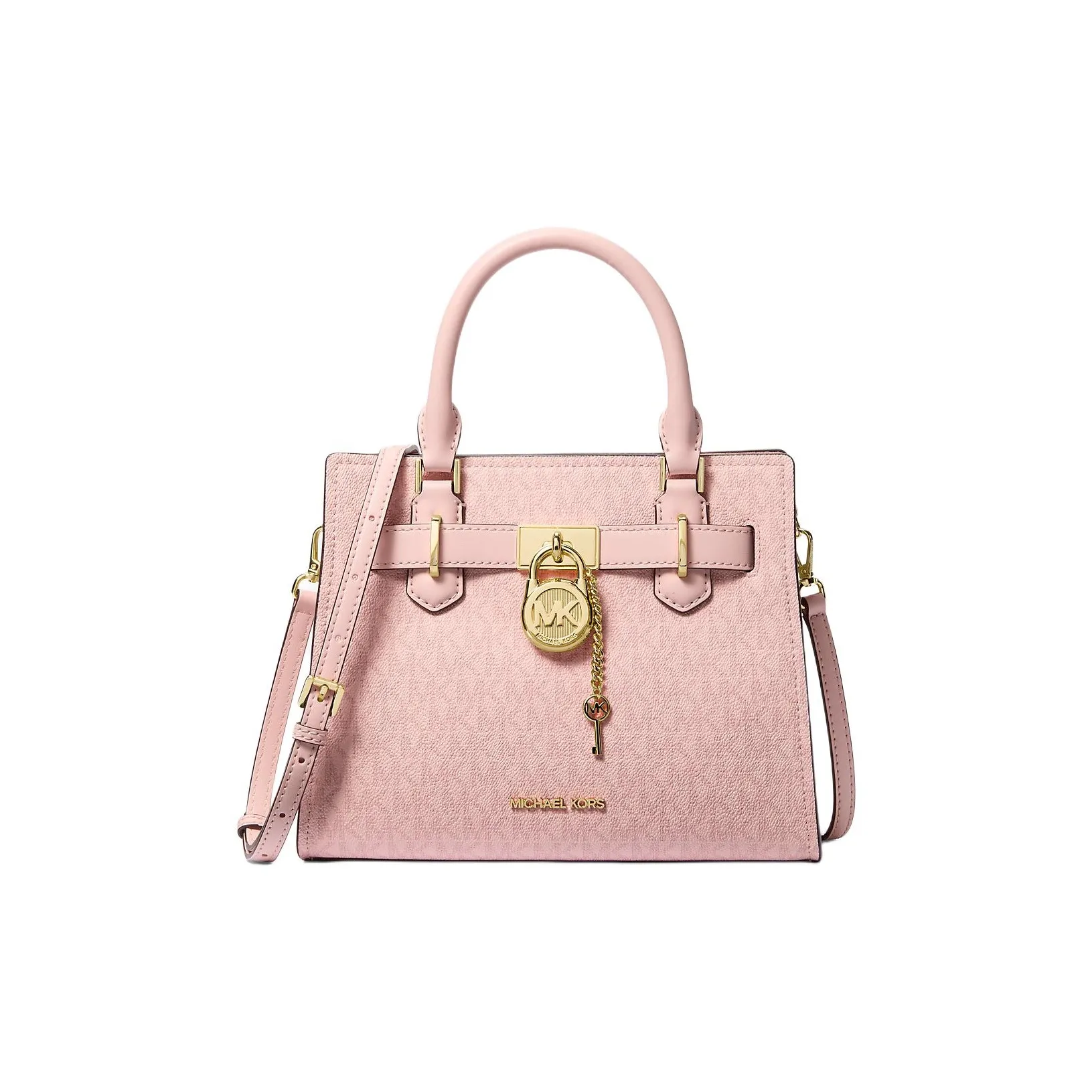 MICHAEL KORS Hamilton Series Холст Сумка через плечо Сумка Маленькая Женская Румяно-розовая