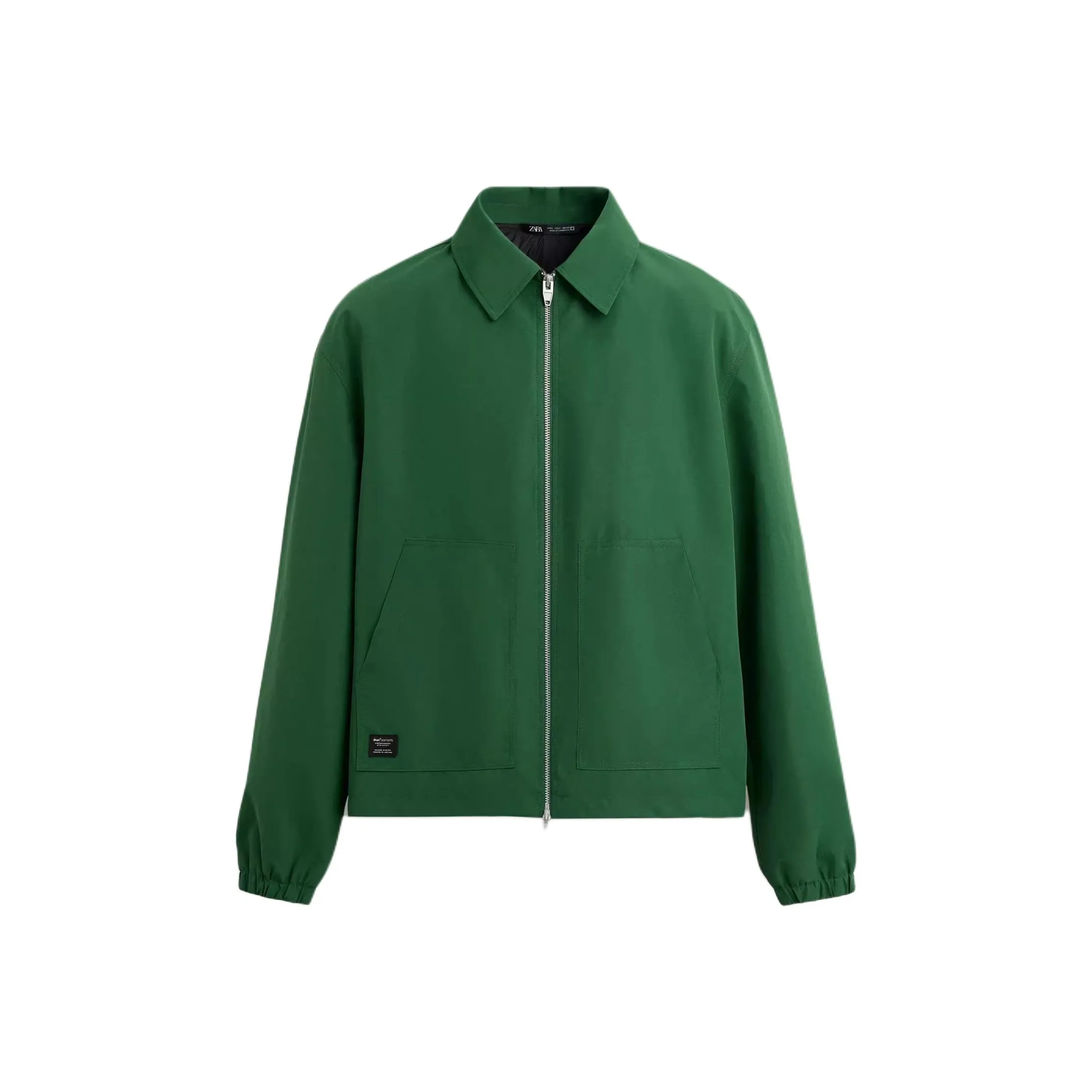 ZARA Зеленый Мужской Пуховик