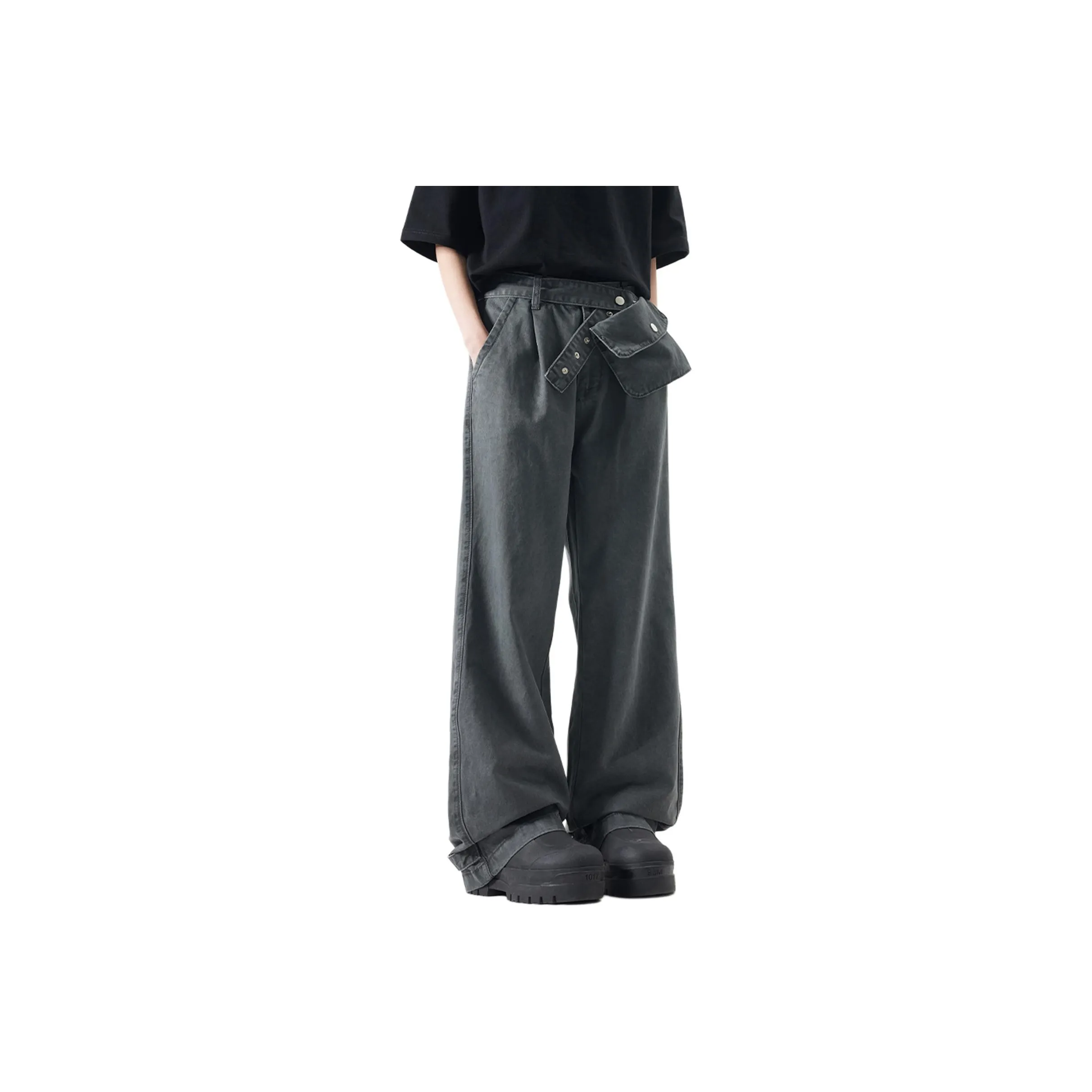 Pirkadat Серый Унисекс Джинсы