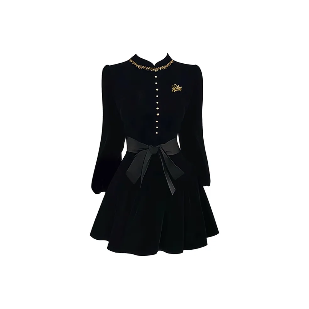 PAVLISOVA Длинное платье с длинными рукавами женское