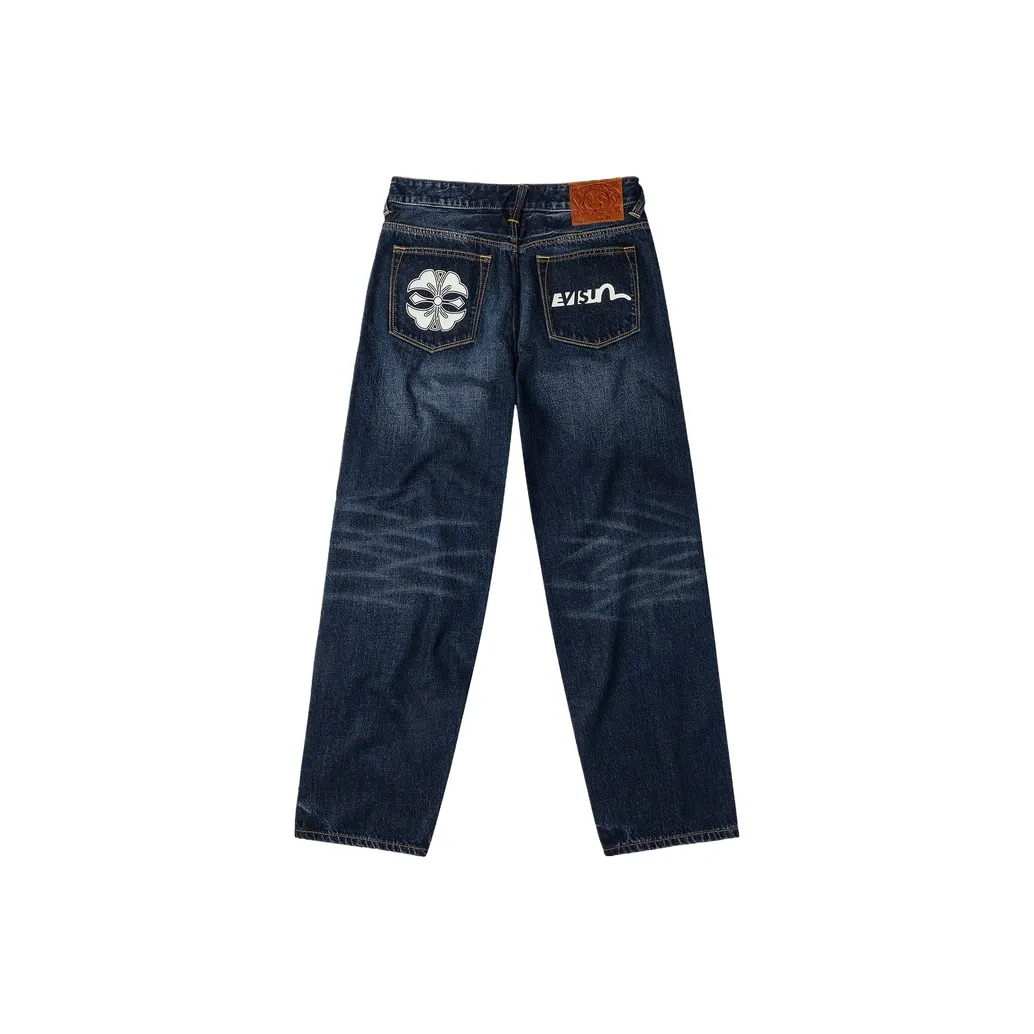 EVISU Джинсовый Синий Мужские Джинсы