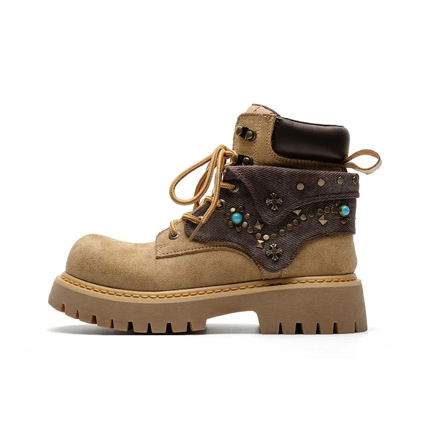 Mule Donkey Martin Boot Женские Желто-коричневый