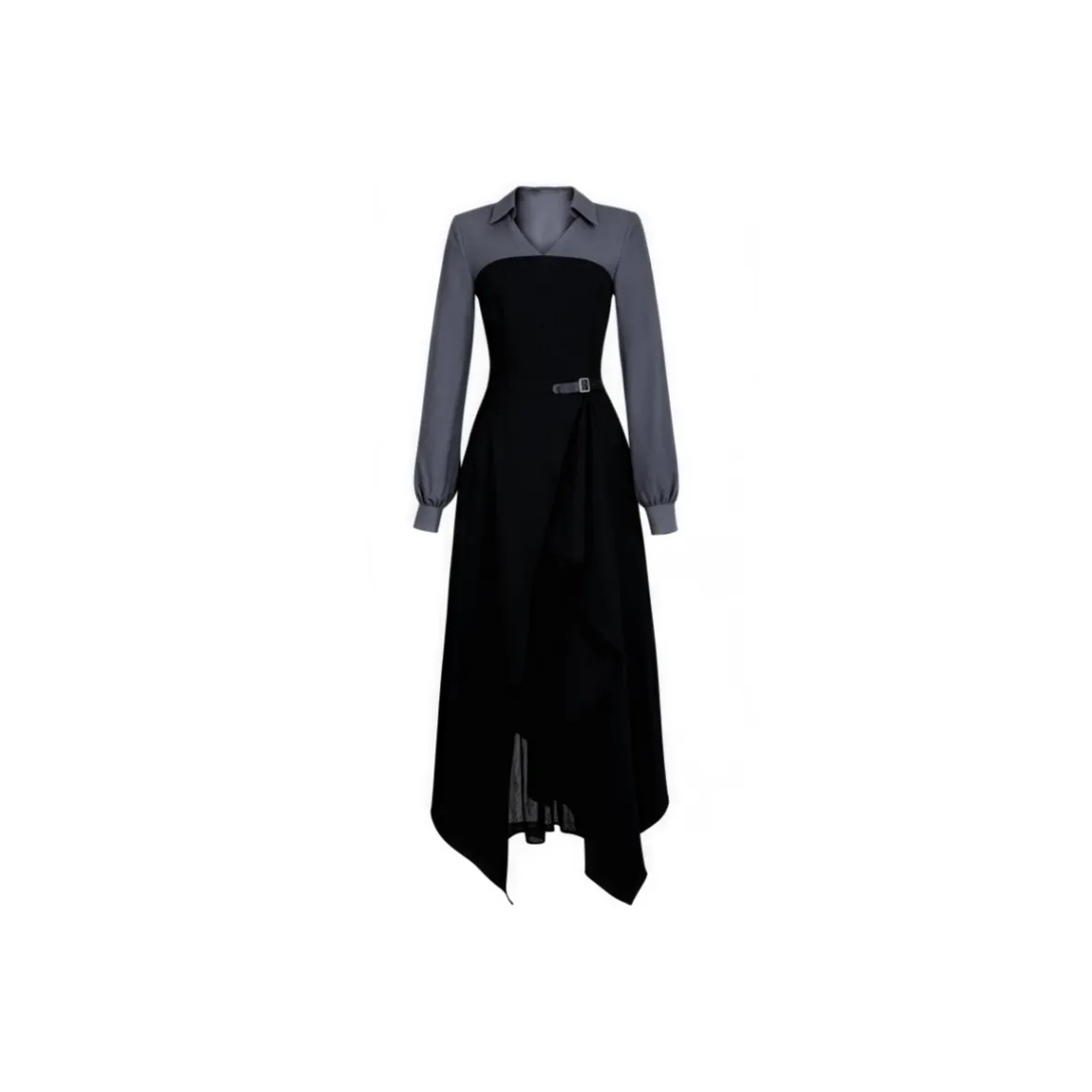 Icicofficial Длинное платье с длинными рукавами женское