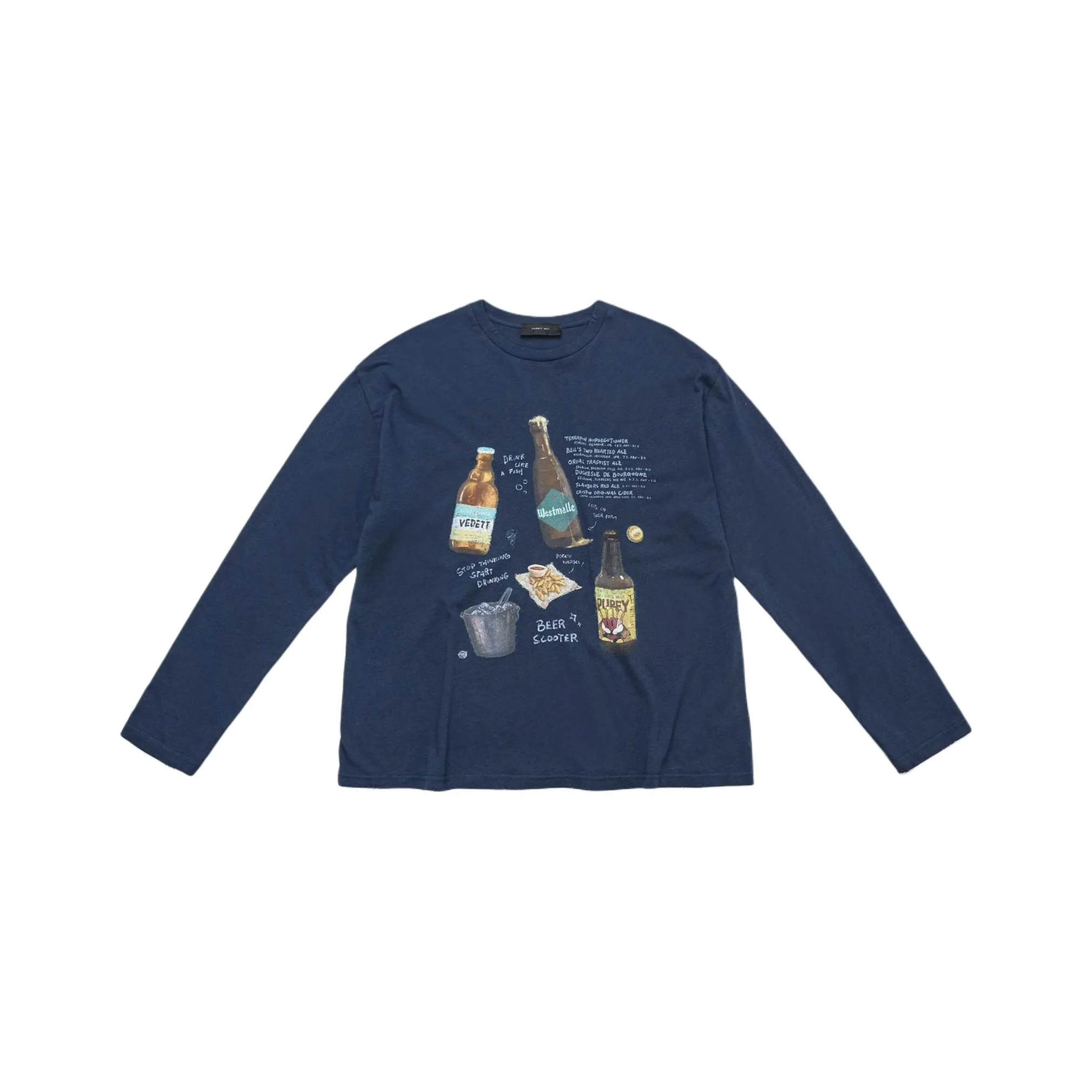 Purey·wr Хлопок лен смесь длинный рукав рубашка унисекс