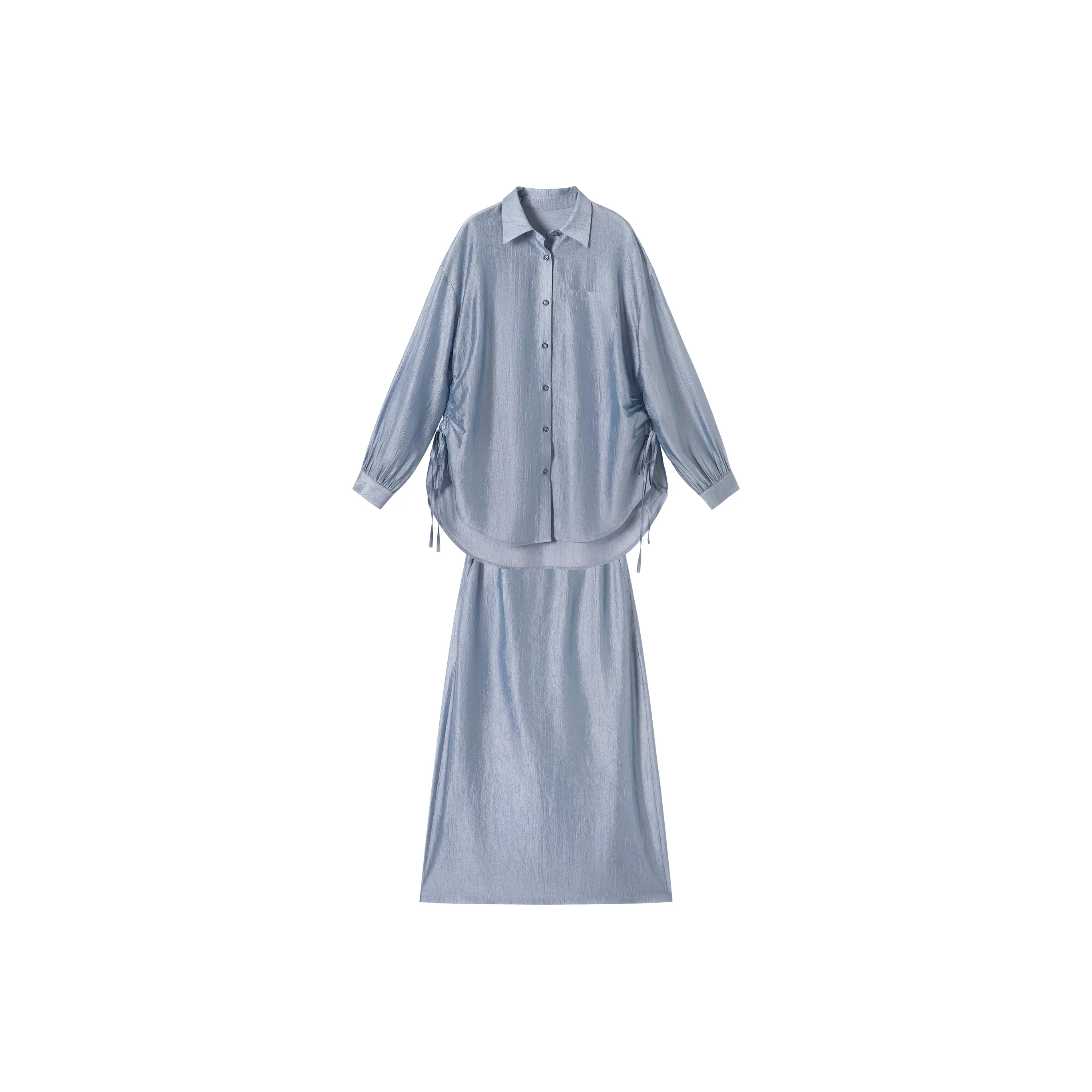 DIALOGUE Серебряный Озерно-голубой Женские Комплекты с юбкой