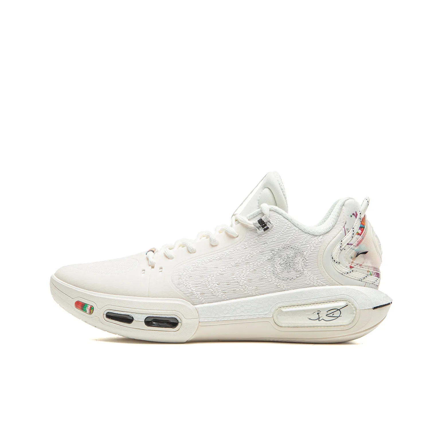 Подкладка Амортизация Износостойкие Низкие Баскетбольные Кроссовки Мужские Шампань Белый