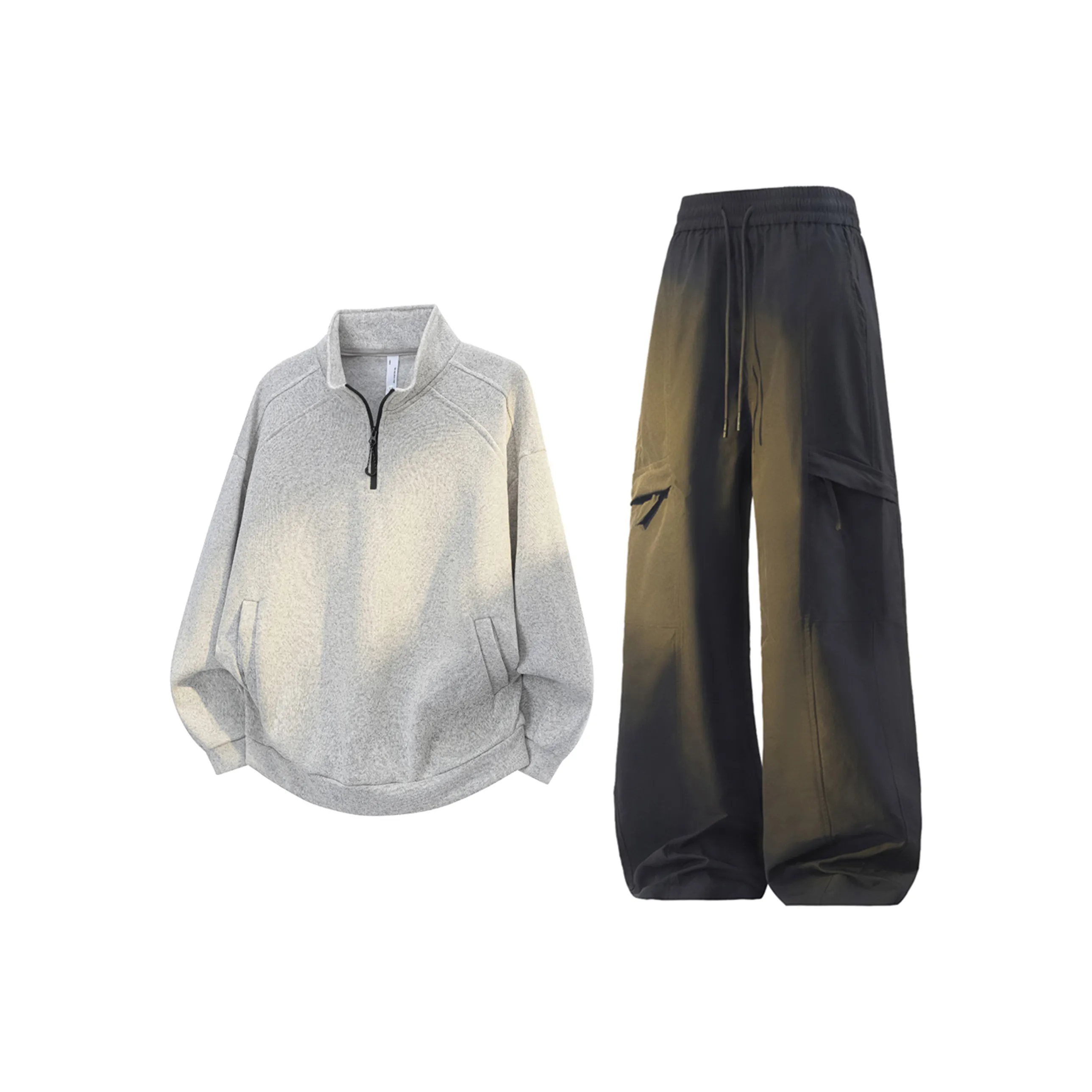 CPD Повседневная спортивная одежда Тренировочные брюки Двухкомпонентный комплект Унисекс