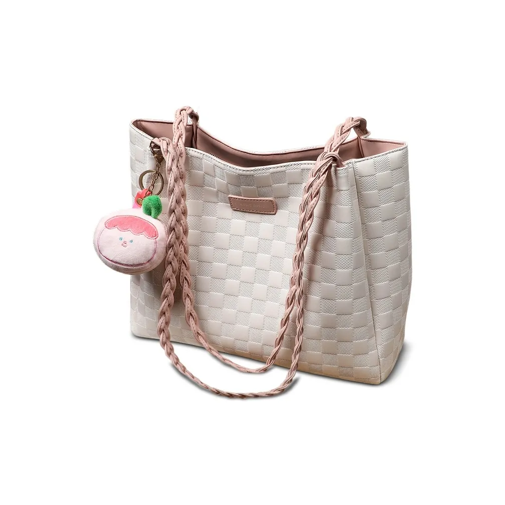 PT'SON Сумка-тоут из коровьей кожи сумка для покупок сумка через плечо стандартная женская розовая