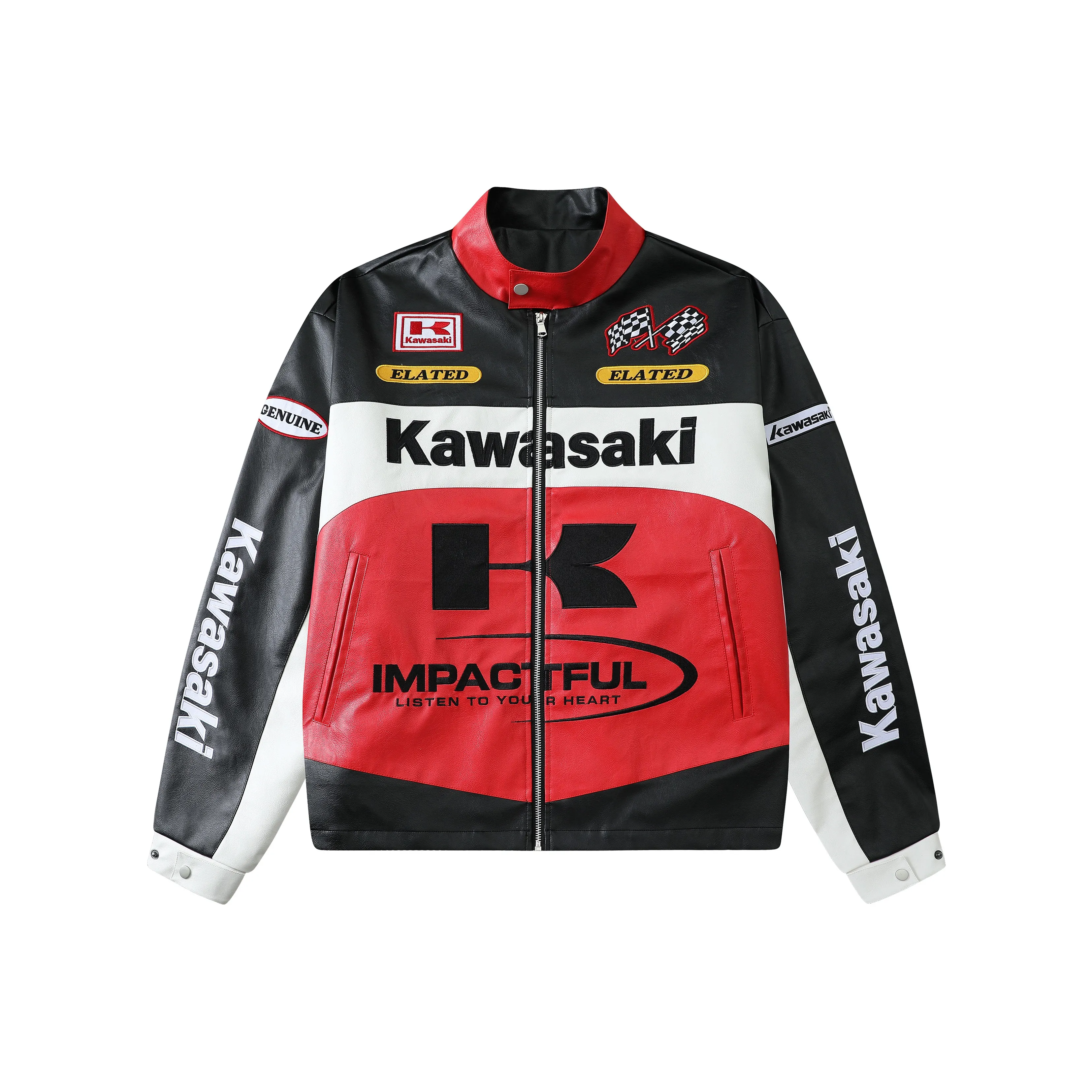 Kawasaki Унисекс Кожаные куртки