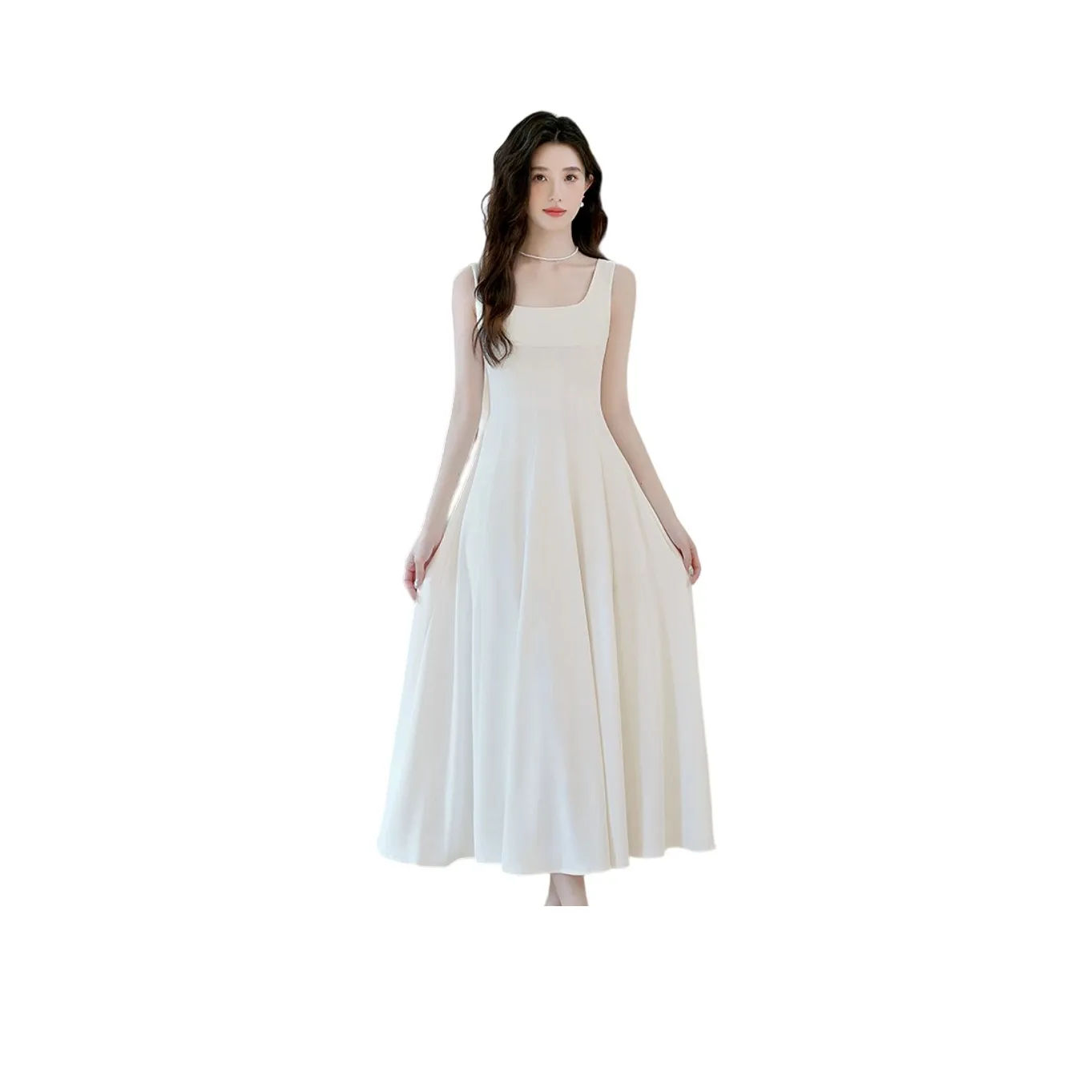 GRAYISMOON Белый Женские Слип-платья