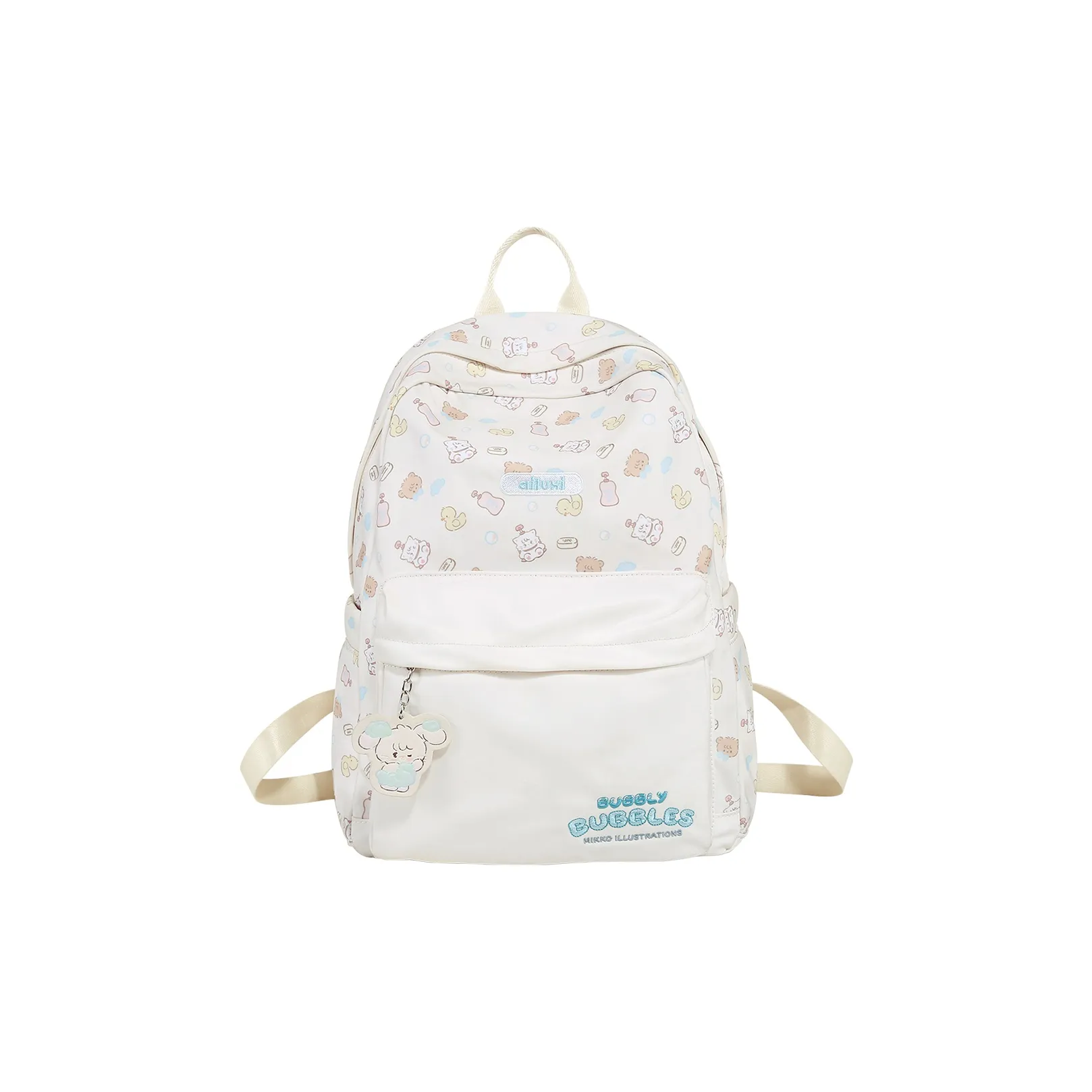 AILUXI Ткань Рюкзак Женские Milkshake Белый