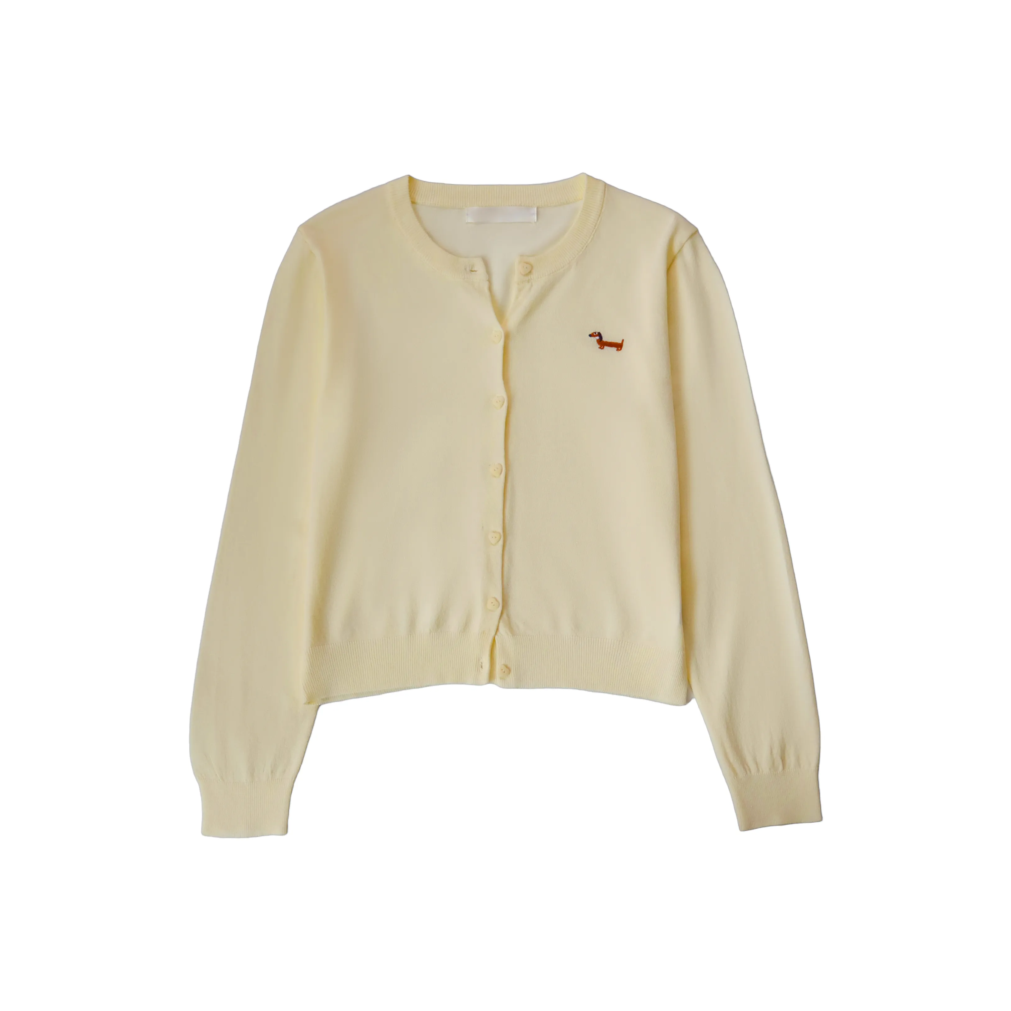 LONGMEI Ванильный Желтый Женский Трикотаж