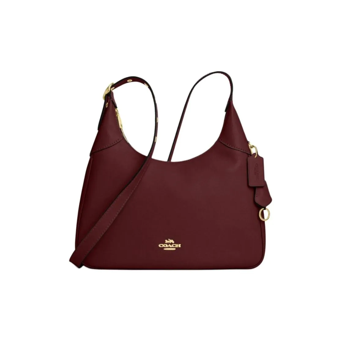 COACH Ella Коровья кожа Сумка на плечо Большая Женская Умбра Красный