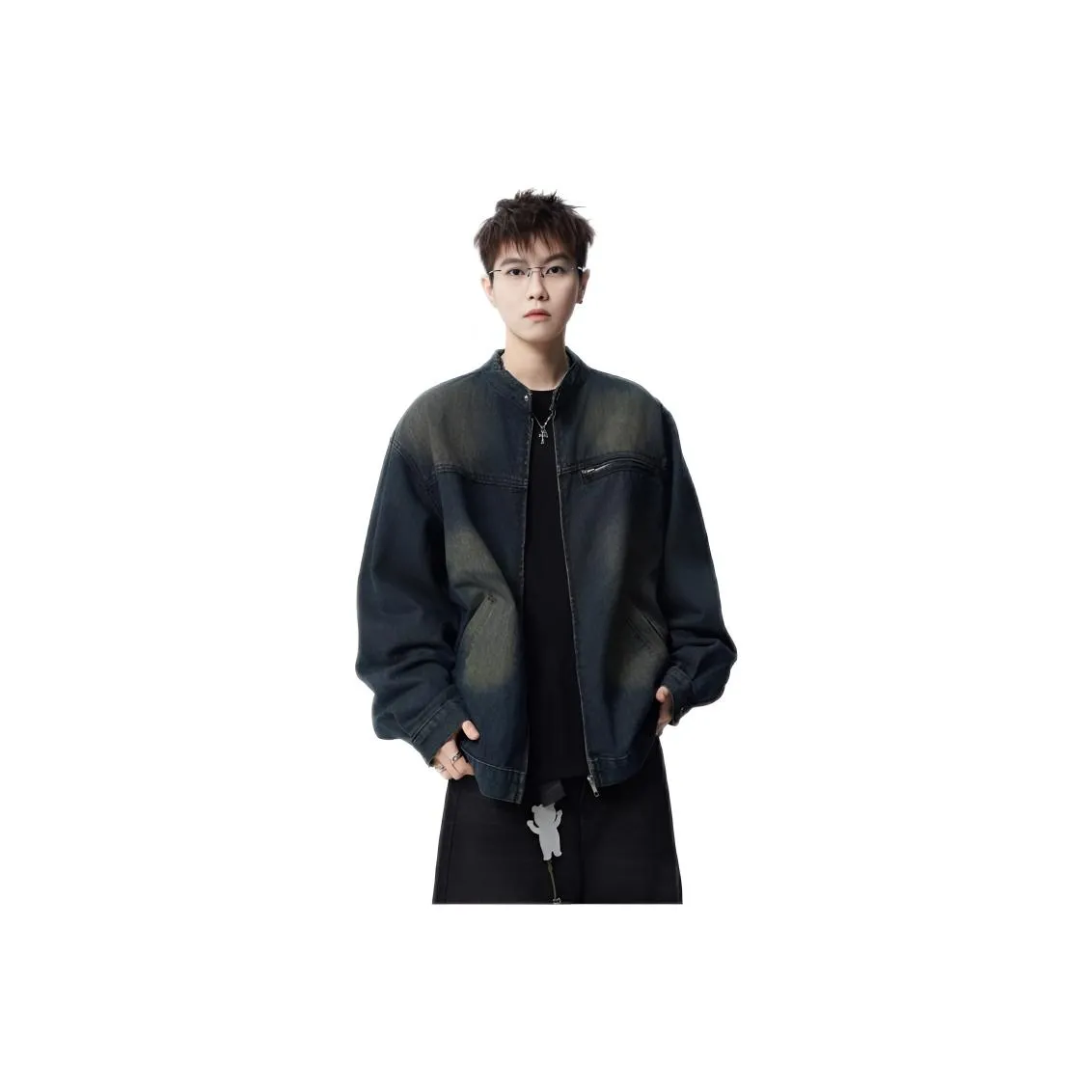 ENPofficial Винтажный синий Мужские куртки