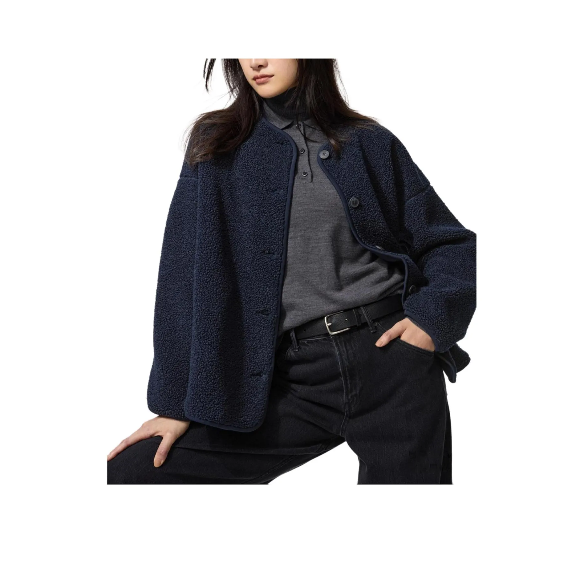 UNIQLO Бархат Feel Пальто Женское