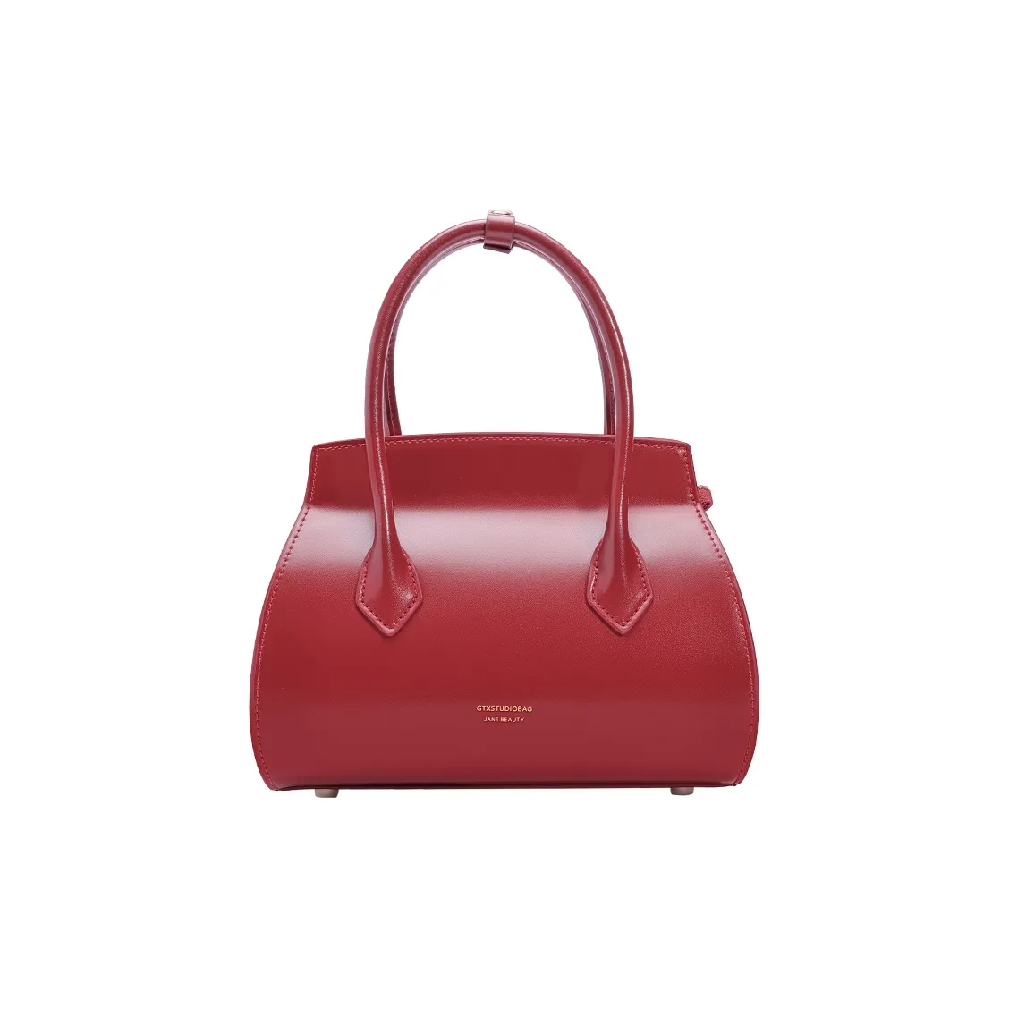 Tanita West Коровья кожа Сумка-купол Женская Бургунди Карамель