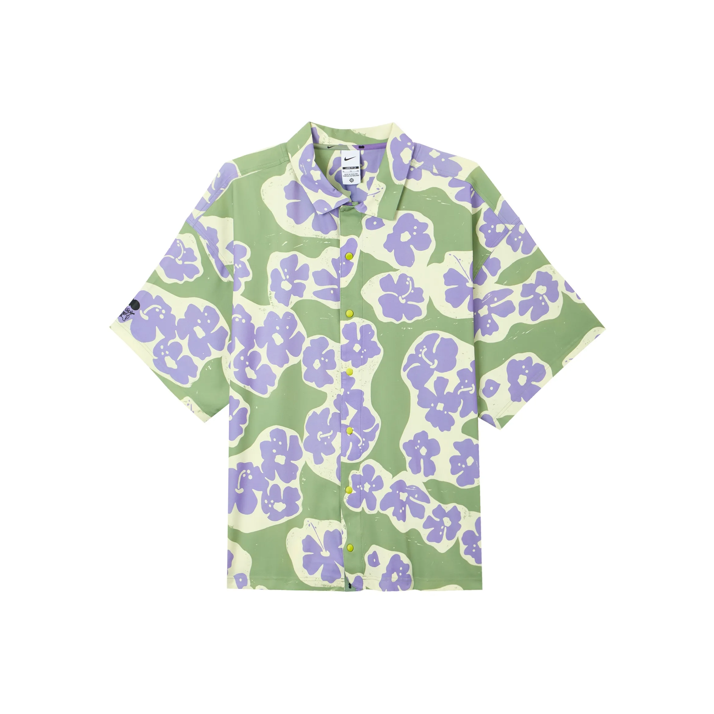 Nike Зеленый Желтый Мужские Рубашки