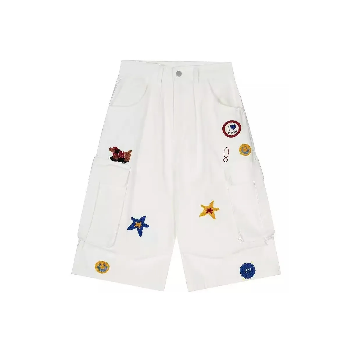 MEIKE Белые Унисекс Повседневные Шорты