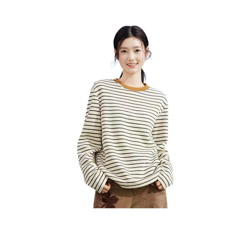 PIANDUAN Оранжевый Красный Женский Свитшот