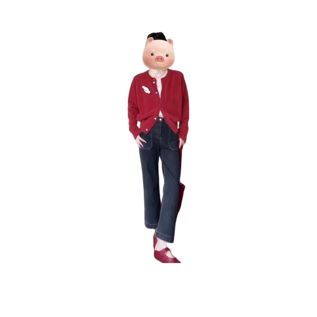 REMOULD Красный топ + топ на бретелях + брюки женские повседневные костюмы