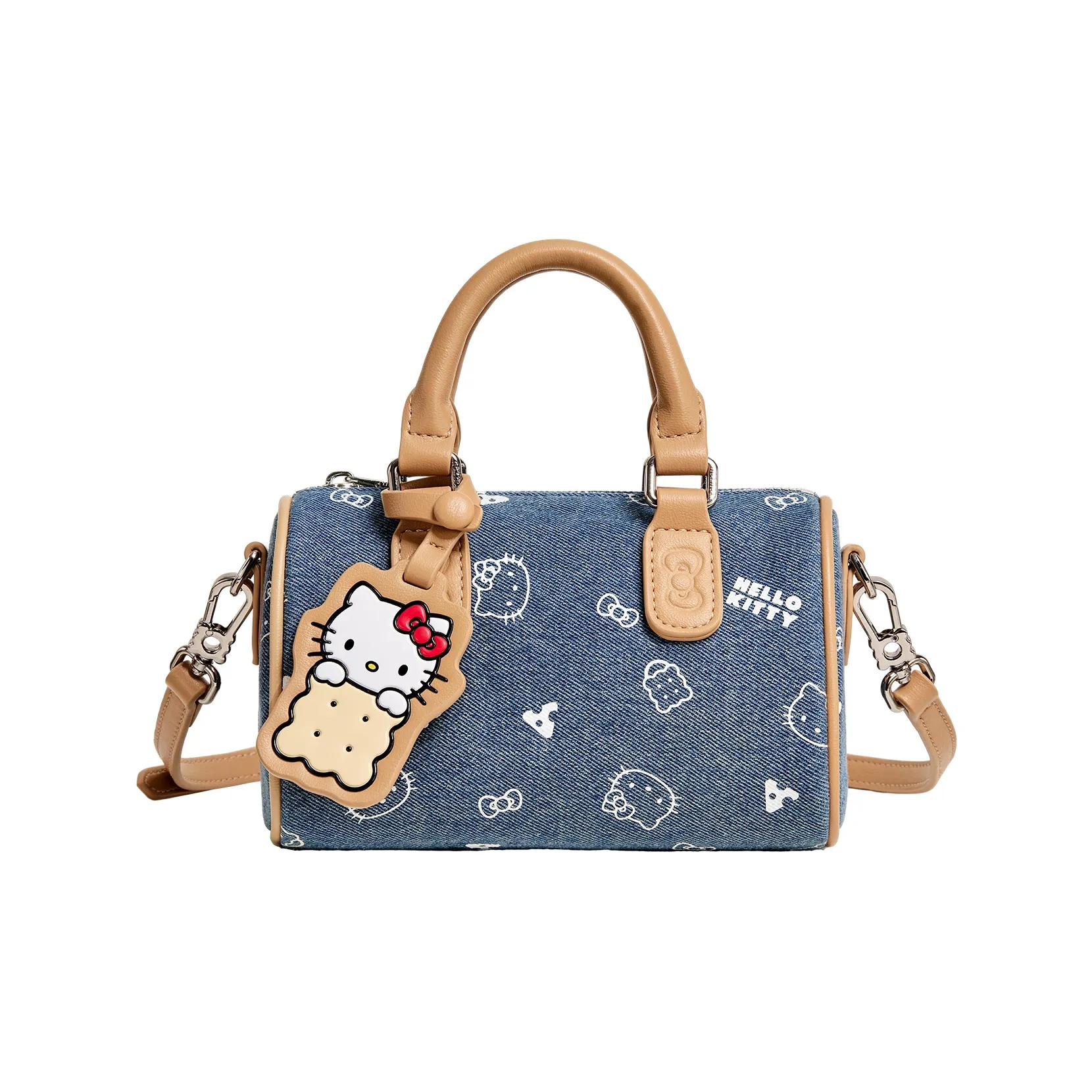 TOUTOU HELLO KITTY collaboration Hello Kitty Ткань Сумка Обычный Женские Джинсовый синий