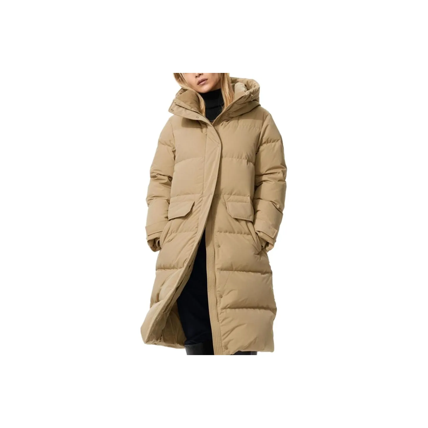 UNIQLO Темный бежевый женский пуховик