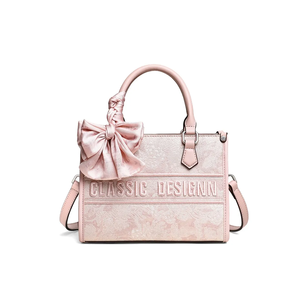 VINEY Сумка из синтетической кожи стандартная женская розовая