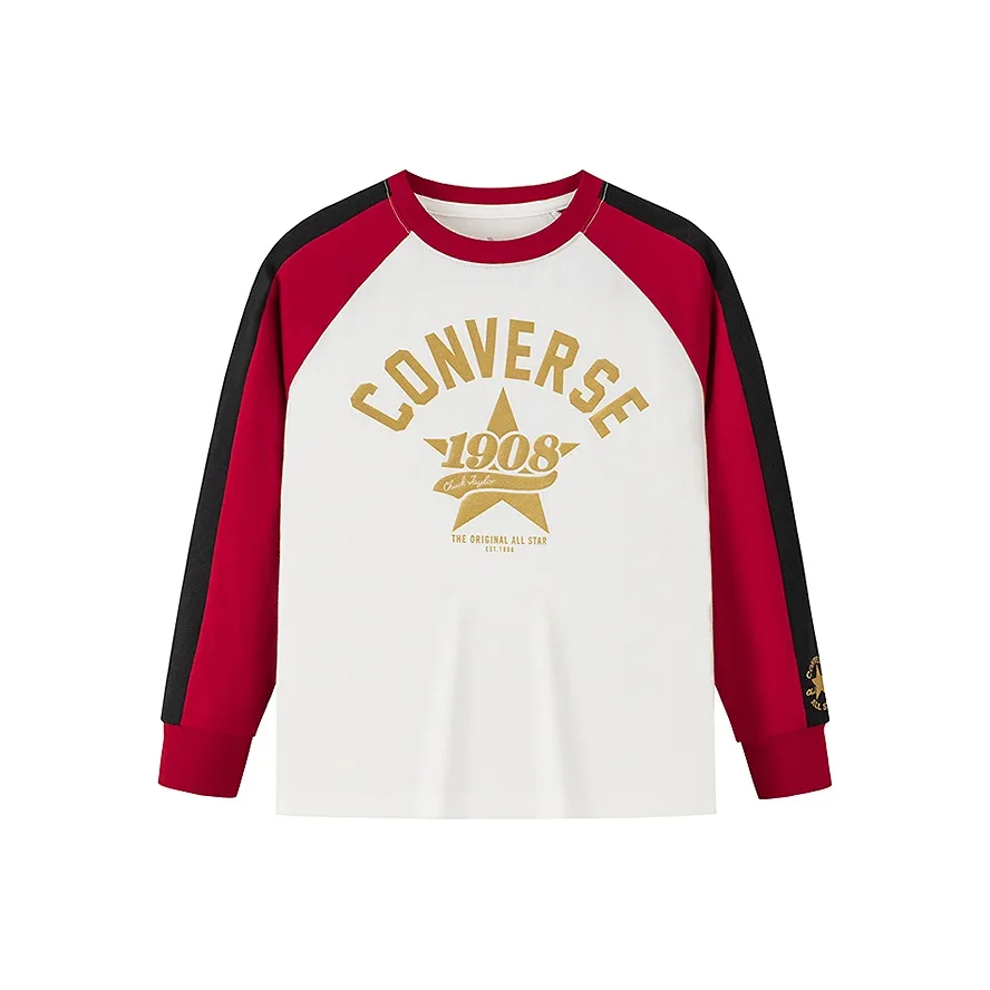 Конверс Классический стиль Белый Kids T-рубашки
