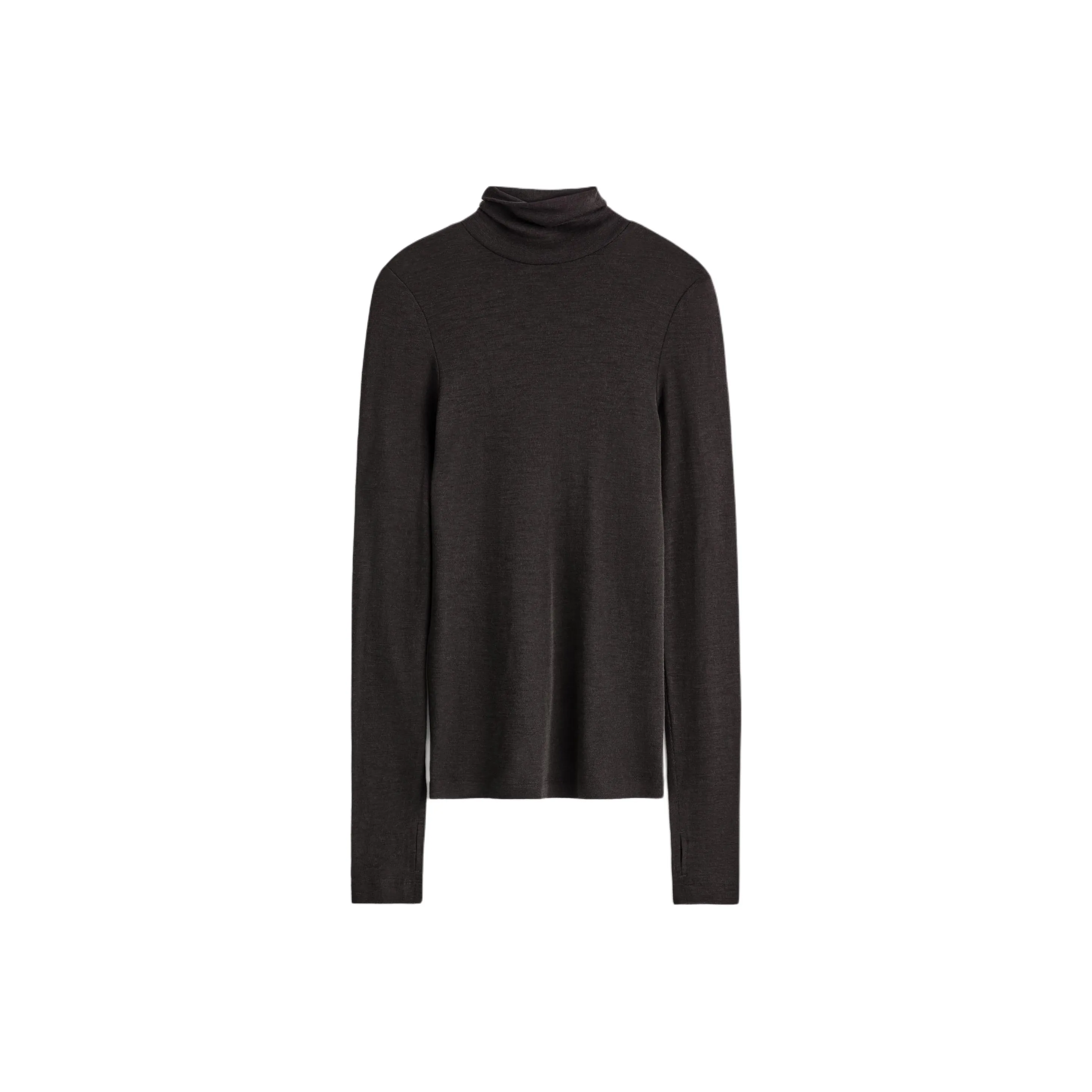 COS Темно-коричневые женские футболки