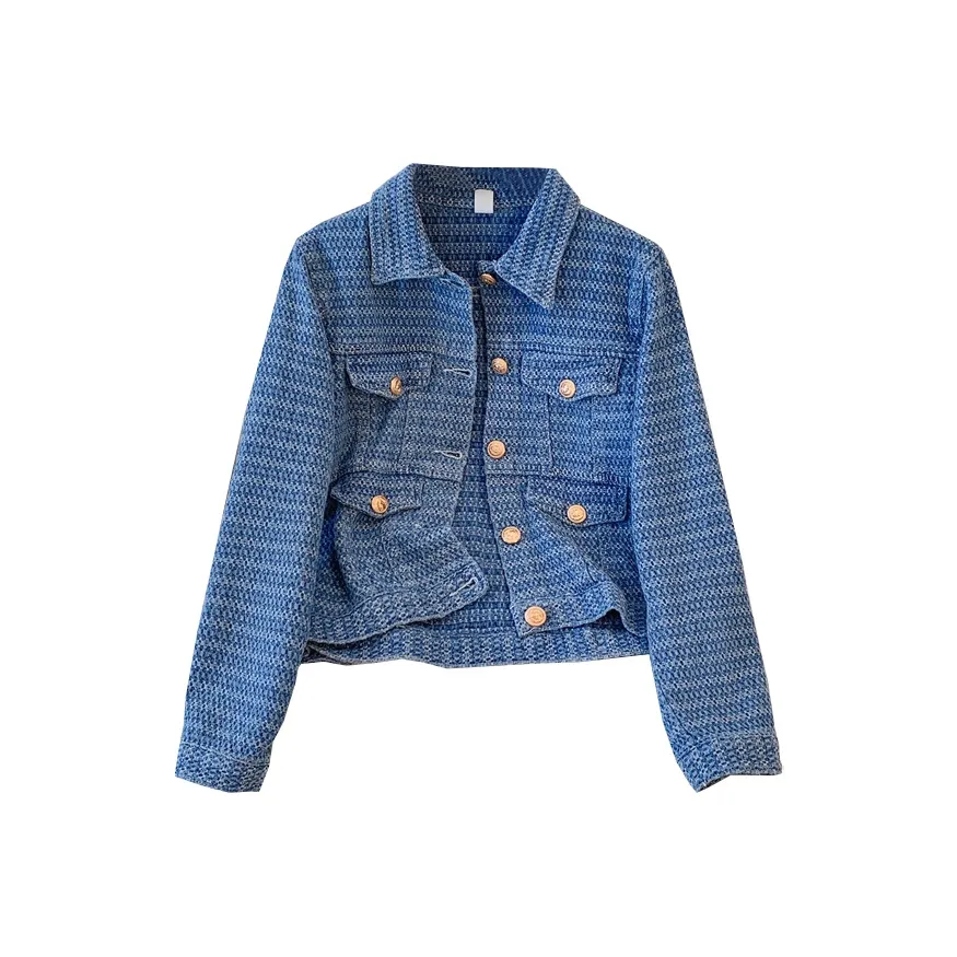 MUCCHIC Синий Женские Джинсовые Куртки