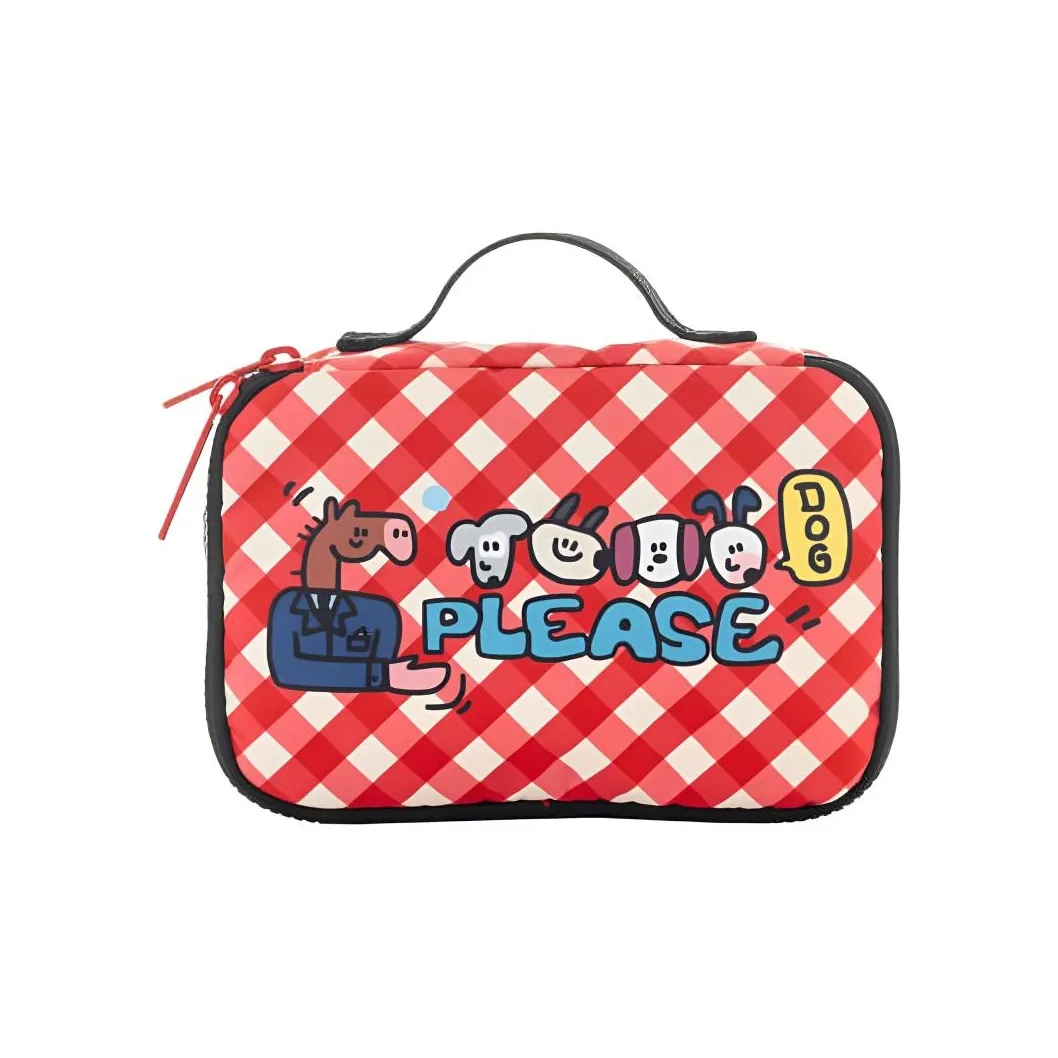 LeSportsac Ткань Путешествие Сумка для хранения Средний размер Унисекс Красный