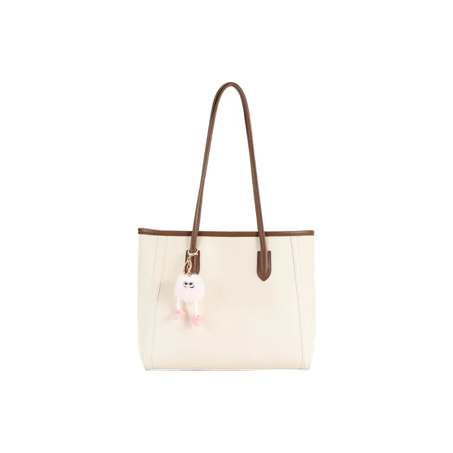 Juju Jimmy ПУ (полиуретан) Сумка-тоут Сумка через плечо Стандартная Женская Бежевая Коричневая Черная