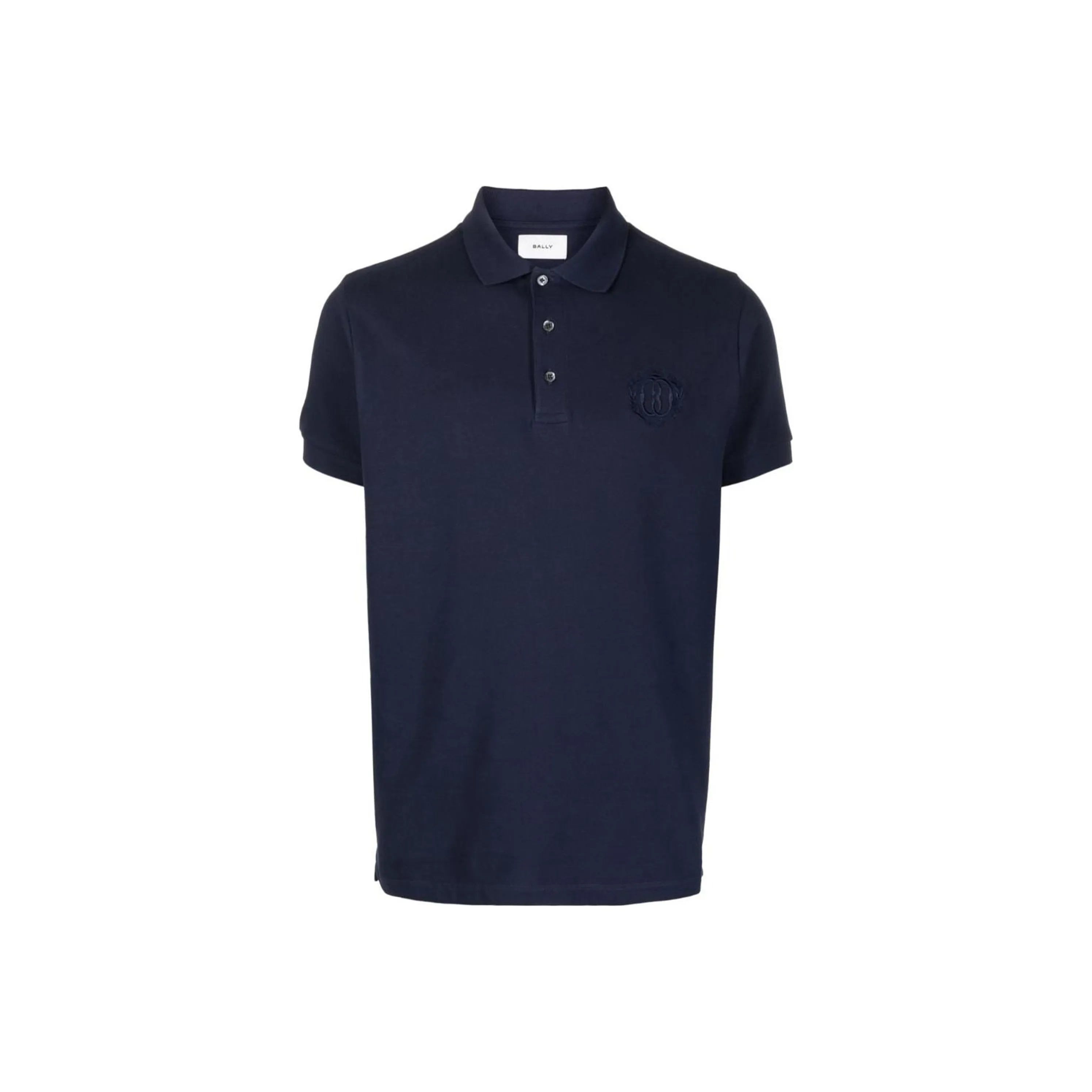BALLY FW23 Поло Мужское Морской Синий