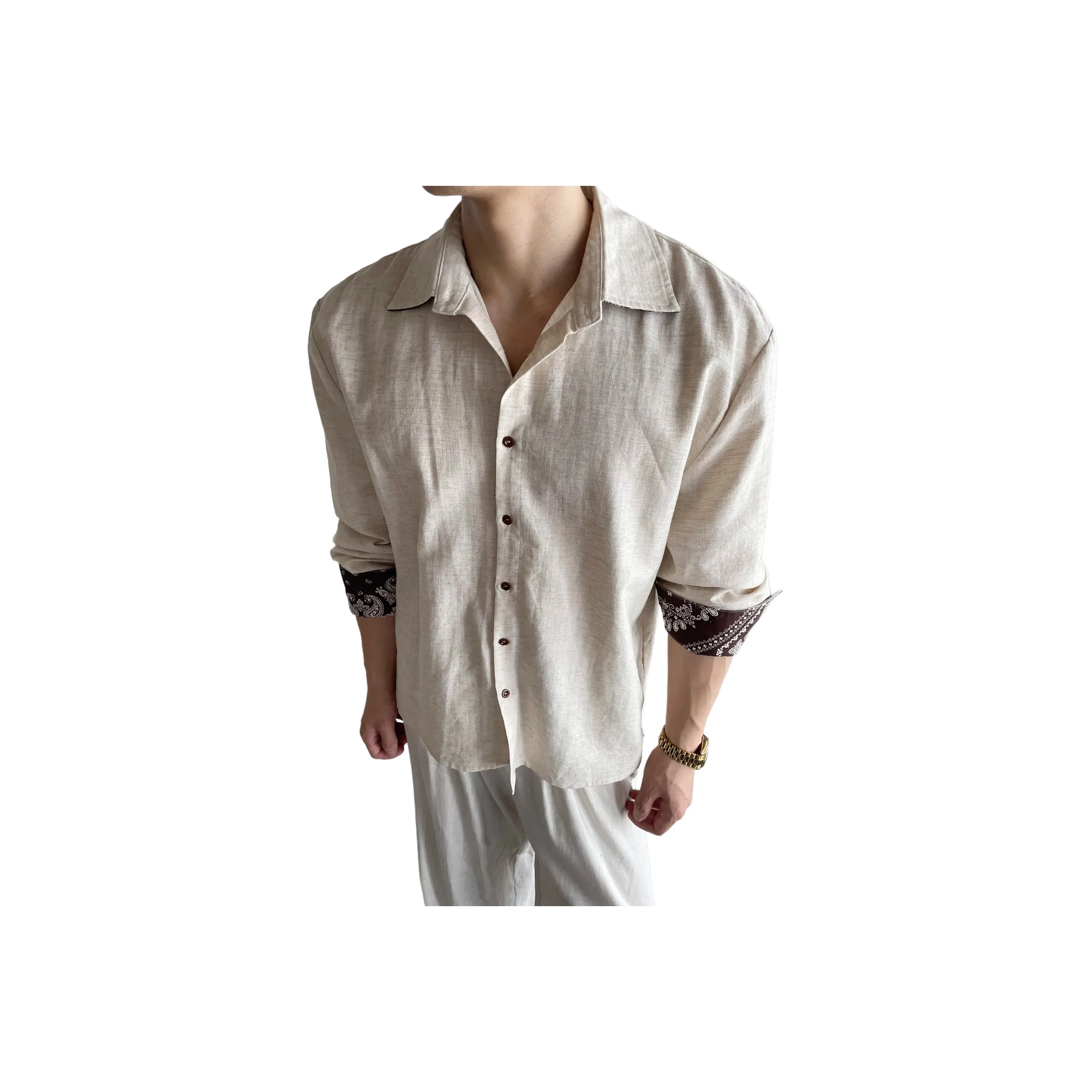 Zomuros Linen Unisex Shirts Zomuros Льняные Унисекс Рубашки