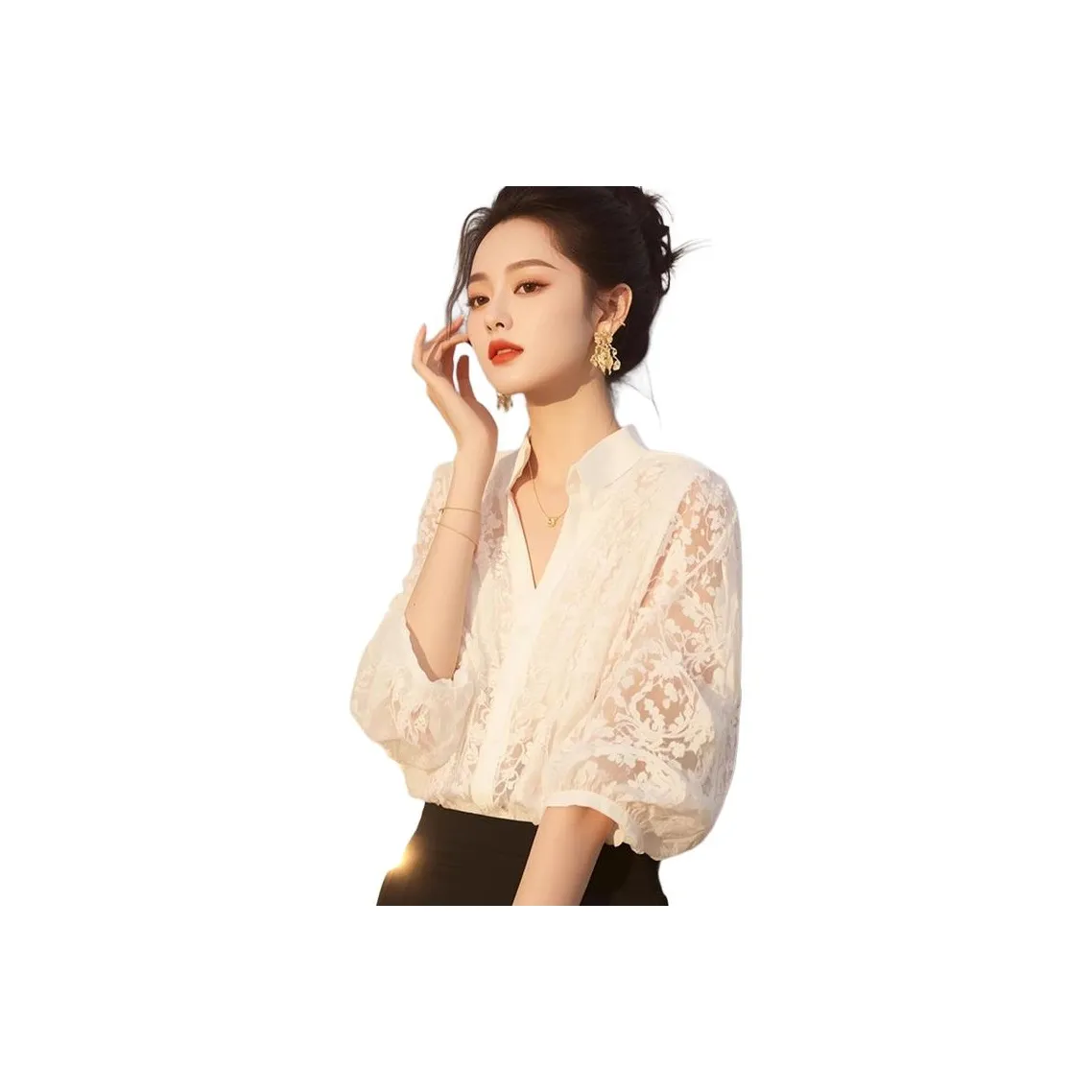 LAKESI Белые Женские Рубашки