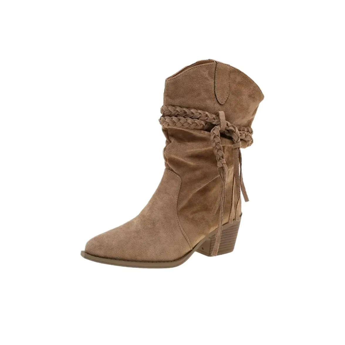 Wuji Crew V Шея Западный Ботинки Женские