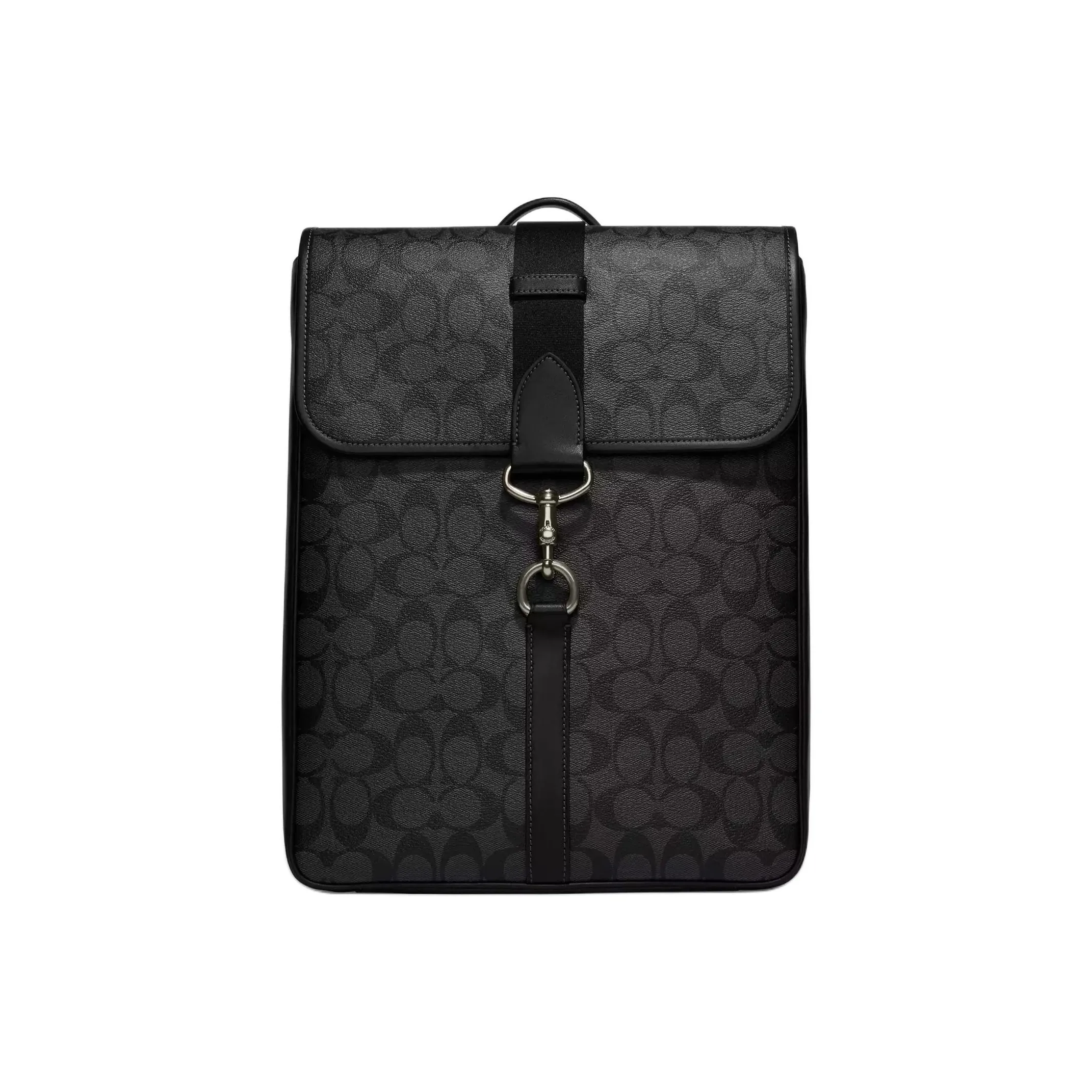 COACH Canvas With Leather Laptop Bag Backpack Large Men's Black