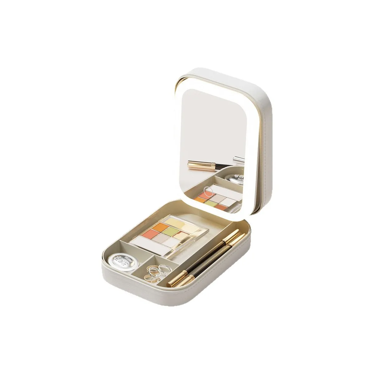 Luo Youte Косметичка с LED светом и косметика мешок для хранения на открытом воздухе портативная коробка маленькая сумка