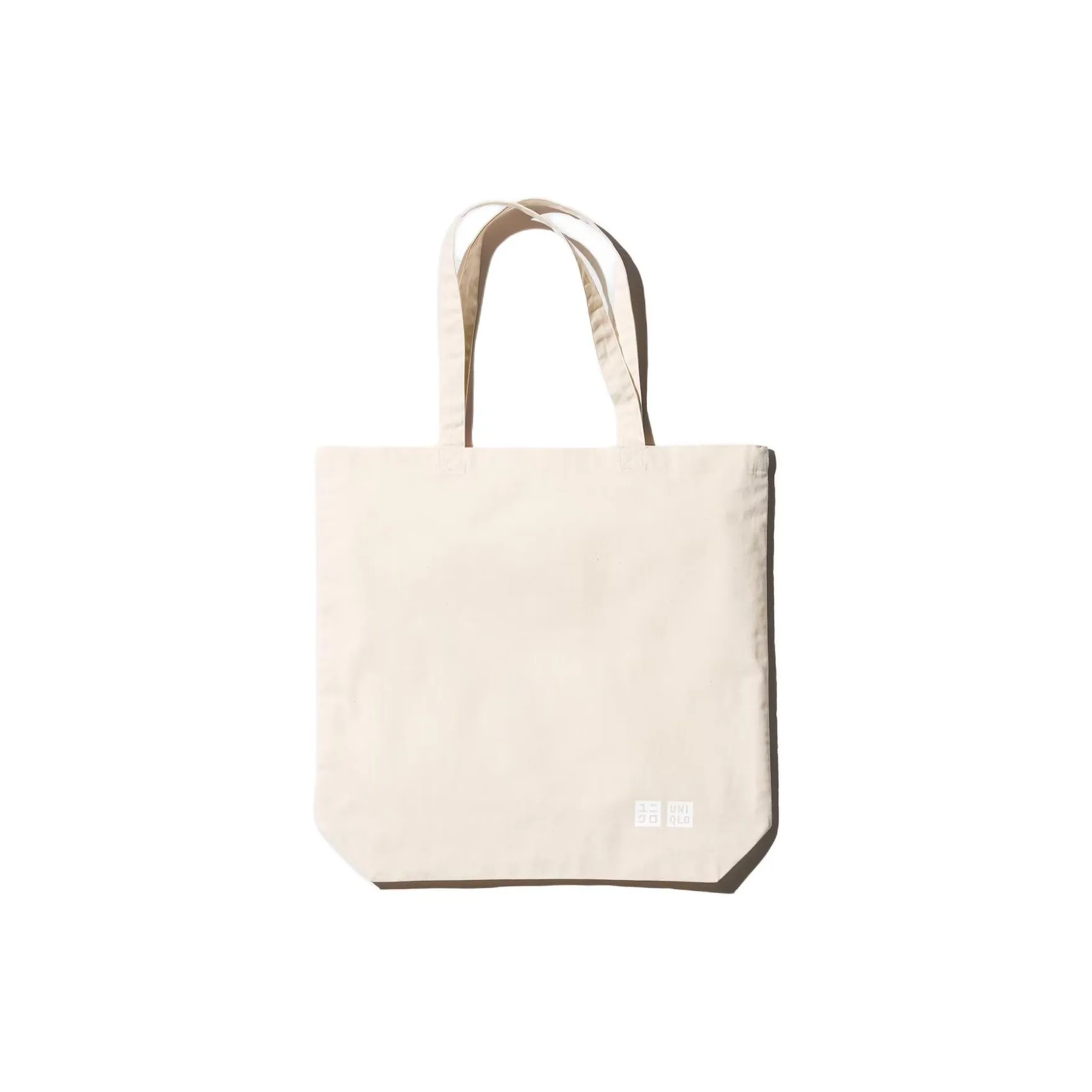 UNIQLO Хлопок Тоут Сумка Сумка для покупок Сумка Унисекс Бежевый