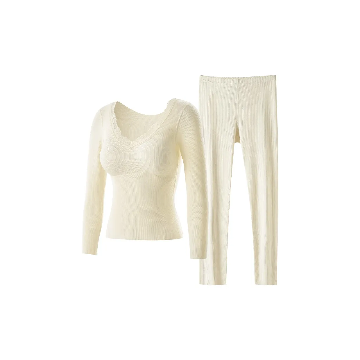 DIZIROU Осенний Зимний Термический Флисовый Линейный Женский Комплект