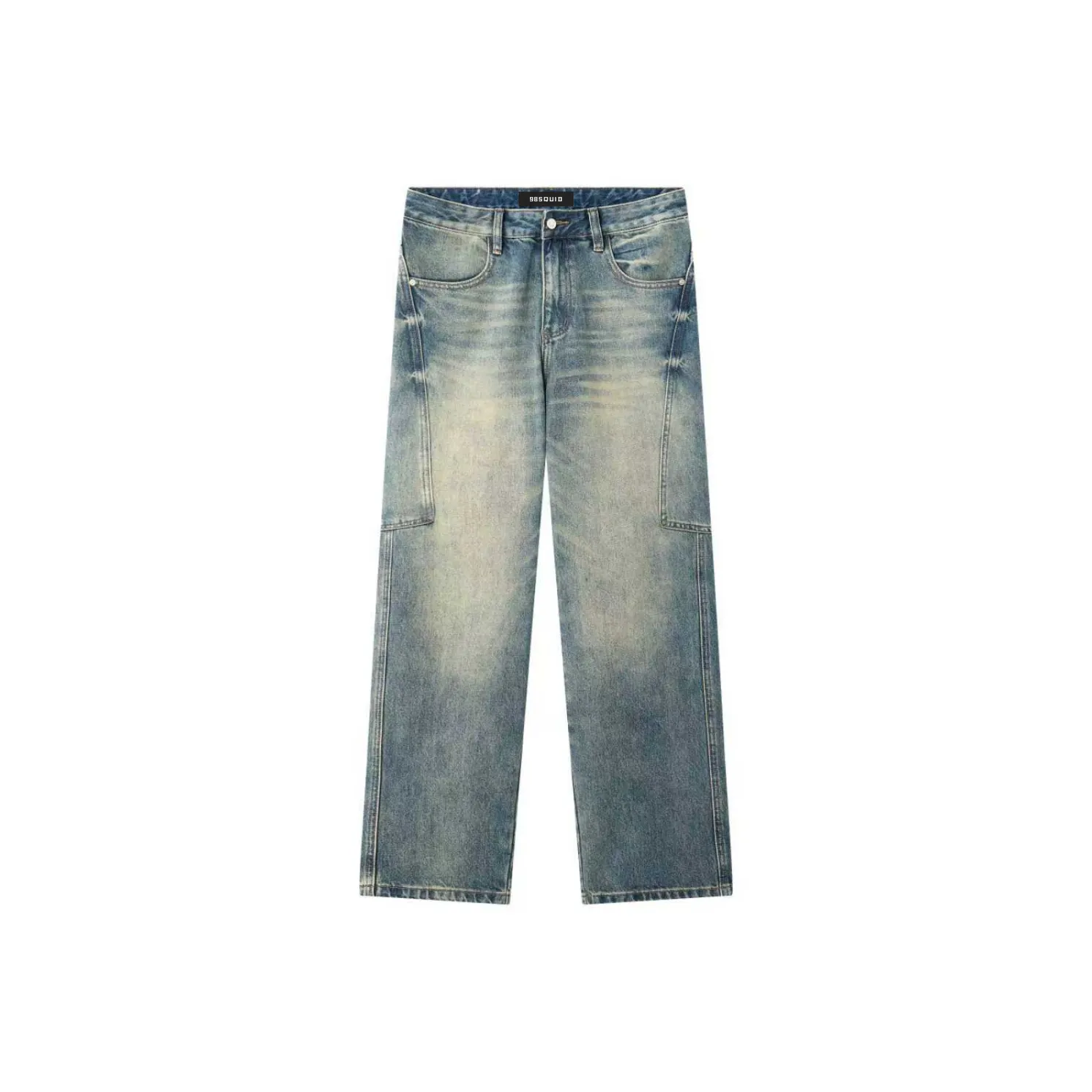 98SQUID Винтажные синие унисекс джинсы