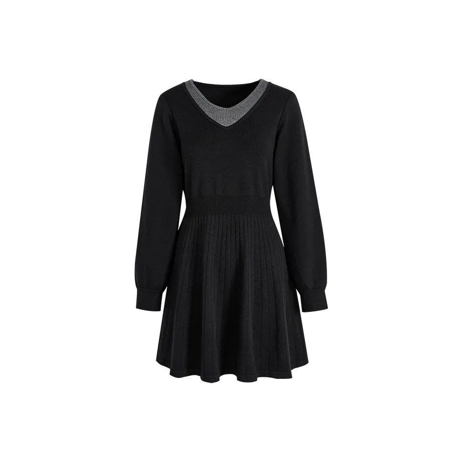 KUOSE Длинное платье с длинными рукавами женское