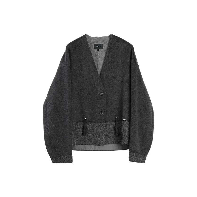 ELLE Средне-серый Женское Пальто