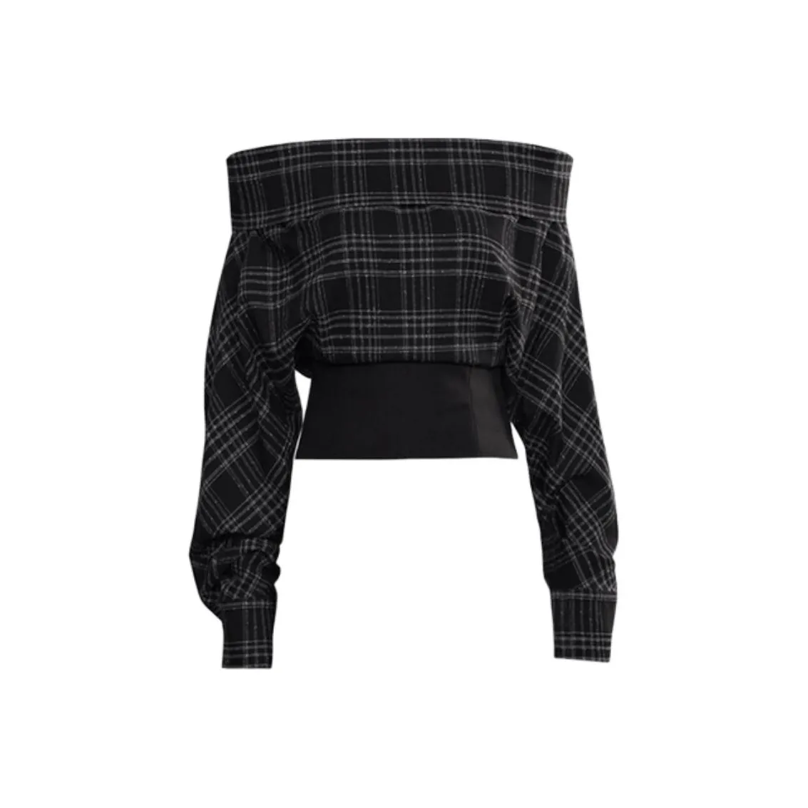 IUNOP С утяжкой на талии Длинный рукав Топ Женский